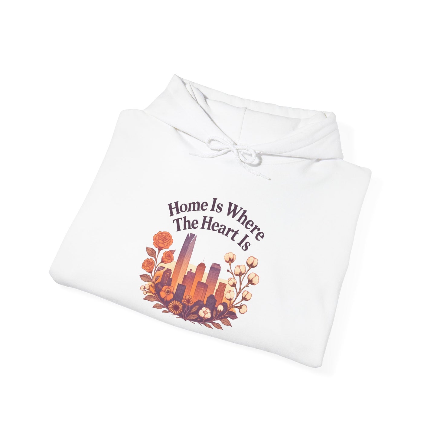 Home Is Where the Heart Is Oklahoma City Hoodie | Oklahoma Pride Gift | OKC Home Hoodie