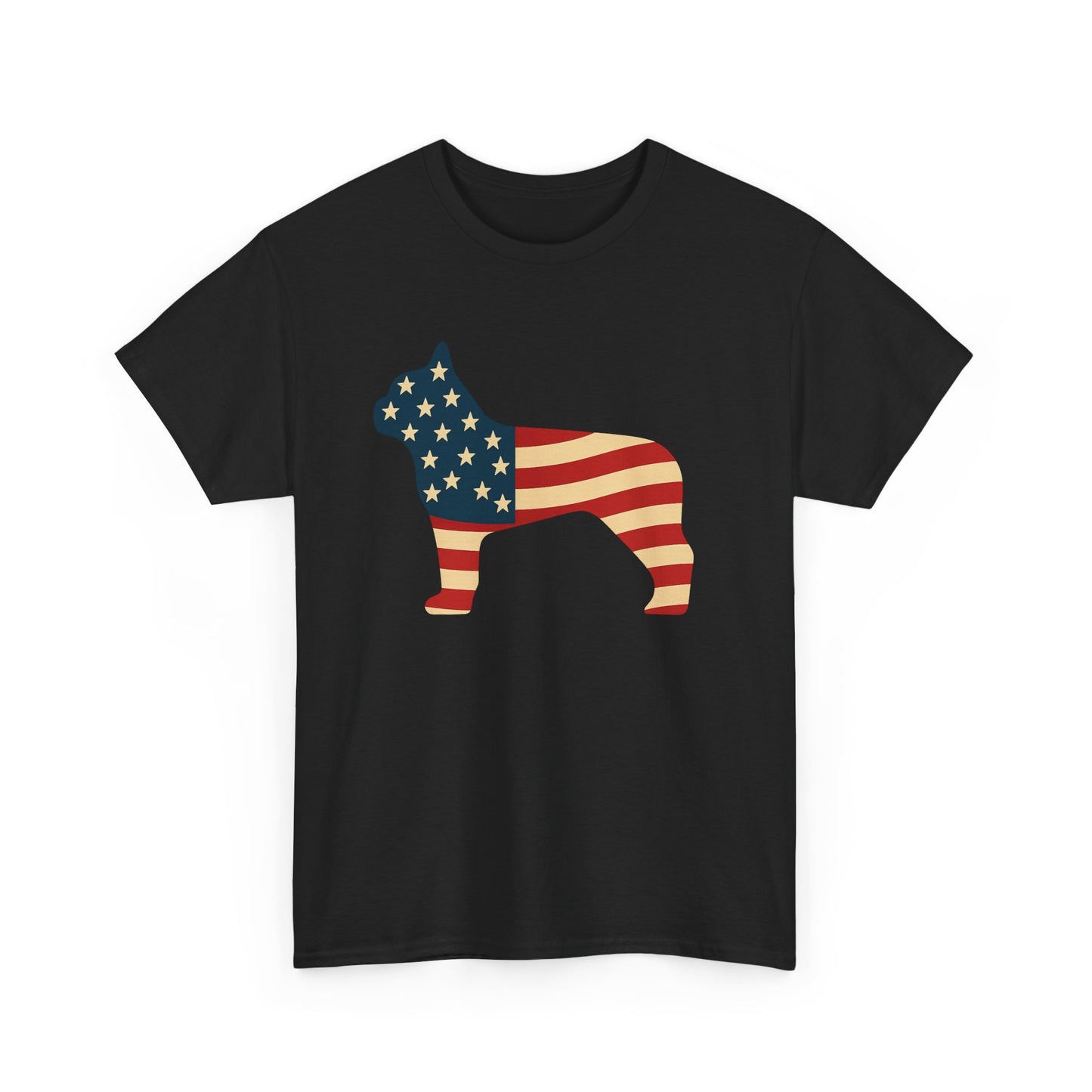 Patriotic French Bulldog T-Shirt | American Flag Frenchie Tee | USA Dog Lover Shirt | 4th of July French Bulldog Gift for Dog Moms & Dads