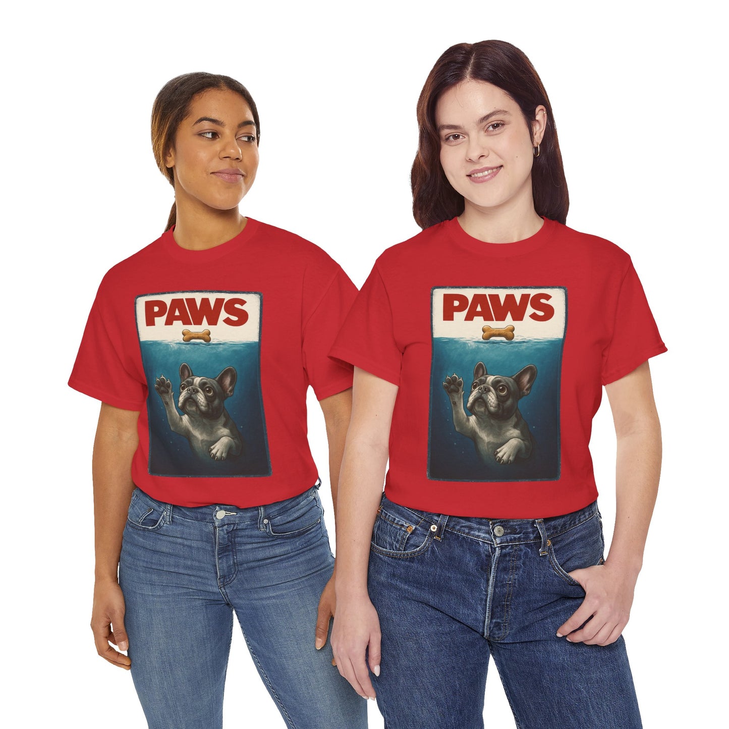 PAWS Frenchie Shirt | Funny French Bulldog Parody Tee | Dog Lover Novelty T-Shirt | Cute Frenchie Graphic | Unique Gift for Frenchie Owners