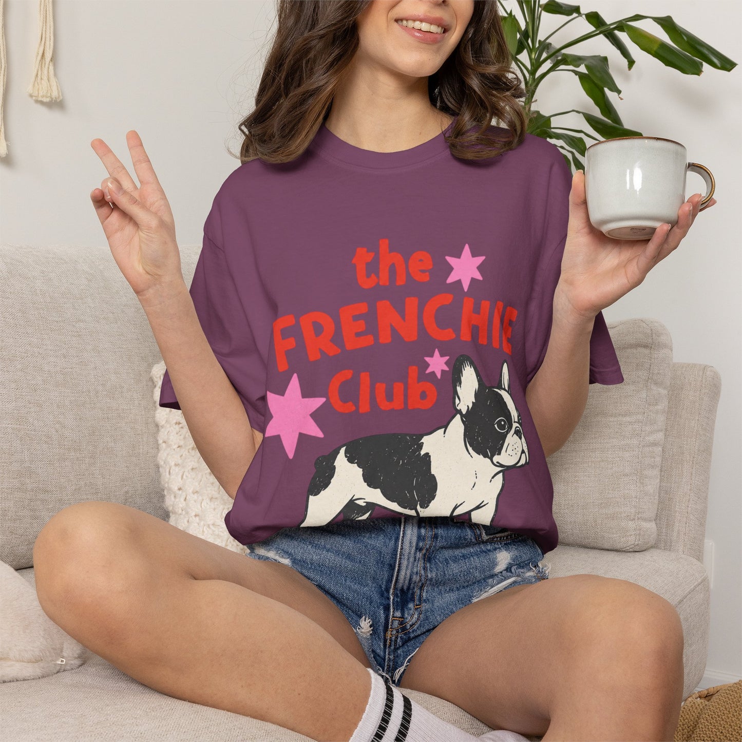 Frenchie Club Shirt, French Bulldog Graphic Tee, Short But Make It Cool Shirt, Cute Frenchie T-Shirt, Retro Dog Lover Gift, French Bulldog Lover Tee, Trendy Frenchie Shirt