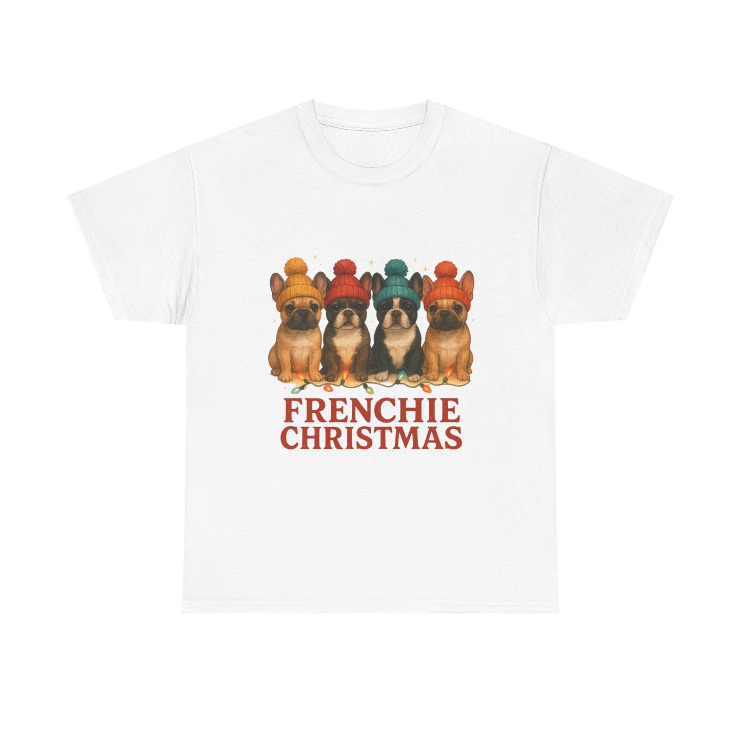 Frenchie Christmas Shirt | Cute French Bulldog Holiday Tee | Frenchie Dog Lovers Xmas Gift | Cozy Winter Pup T-Shirt