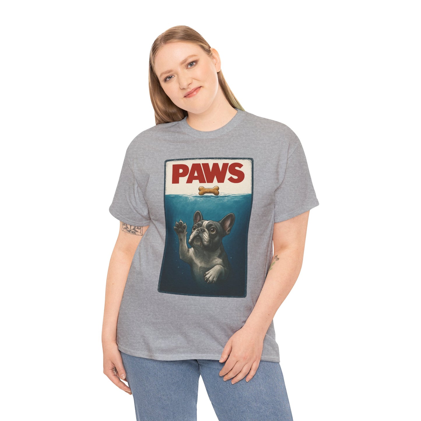 PAWS Frenchie Shirt | Funny French Bulldog Parody Tee | Dog Lover Novelty T-Shirt | Cute Frenchie Graphic | Unique Gift for Frenchie Owners