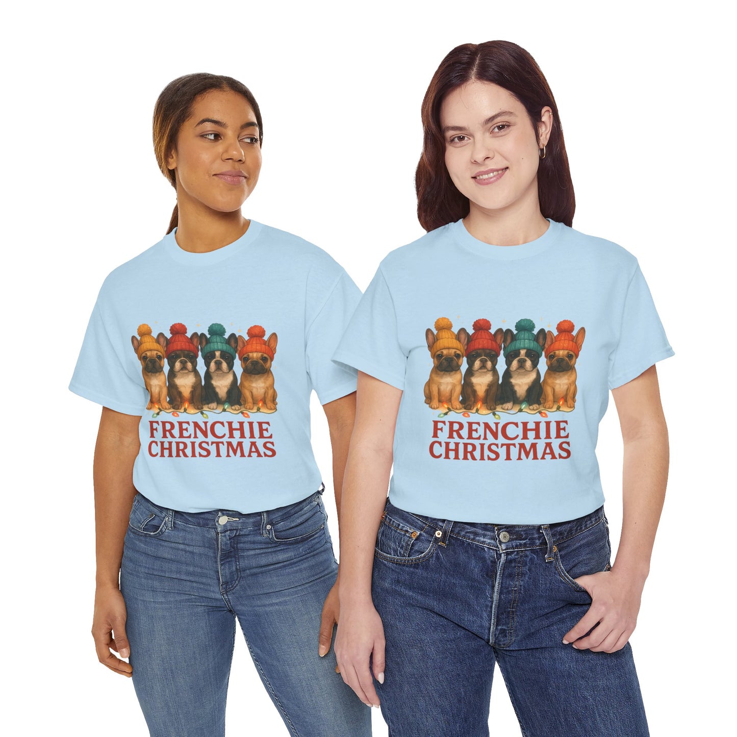 Frenchie Christmas Shirt | Cute French Bulldog Holiday Tee | Frenchie Dog Lovers Xmas Gift | Cozy Winter Pup T-Shirt