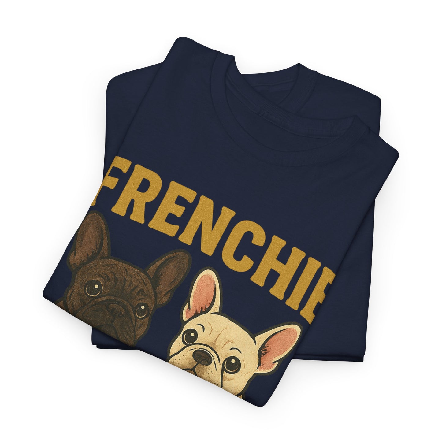 Frenchie Squad T-Shirt | Matching French Bulldog Lover Tee | Retro Dog Mom & Dad Shirt | Cute Frenchie Crew Top | Brindle & Cream Bulldog Graphic