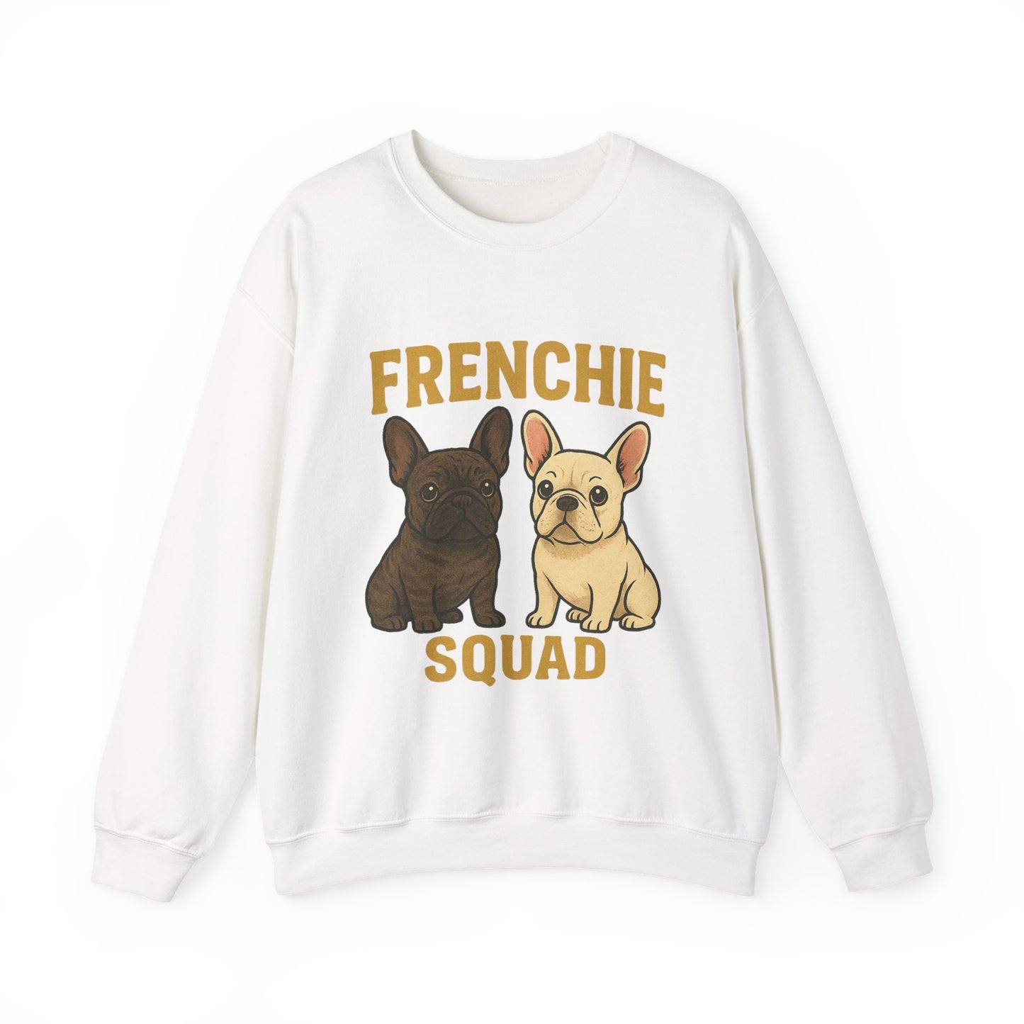 Frenchie Squad Sweatshirt | Cute French Bulldog Pullover | Dog Lover Crewneck | Matching Frenchie Mom & Dad Sweater