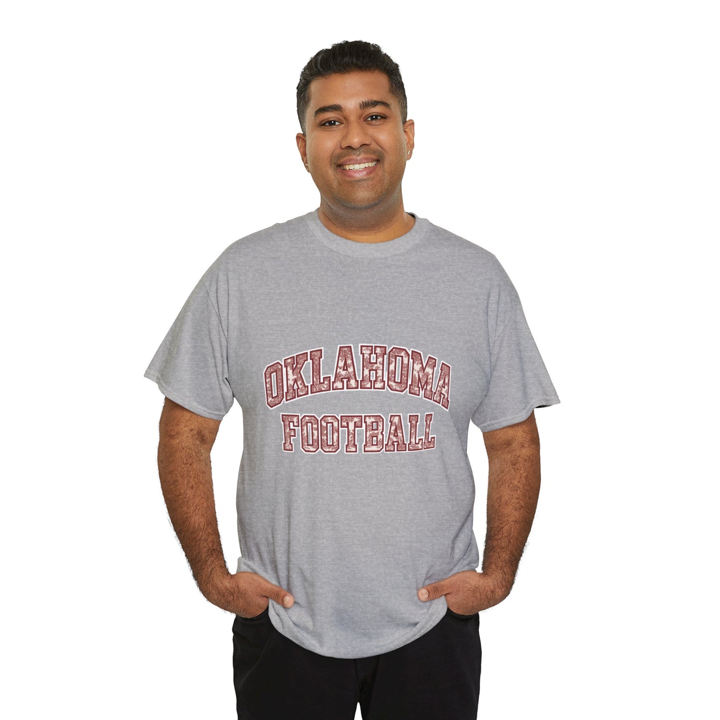 Oklahoma Football T-Shirt – Vintage Collegiate Style OU Game Day Tee, Retro Sports Shirt for Fans and Students