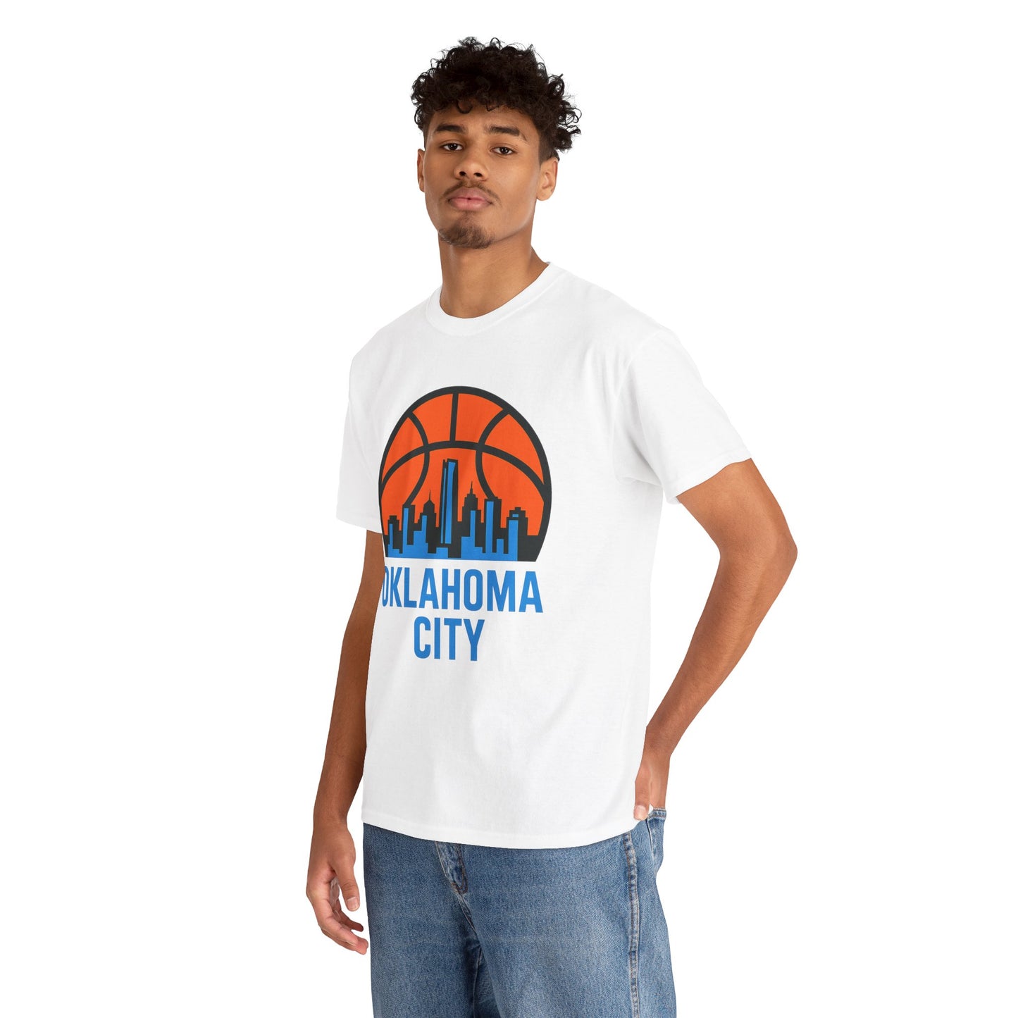 Oklahoma City Basketball Skyline T-Shirt
