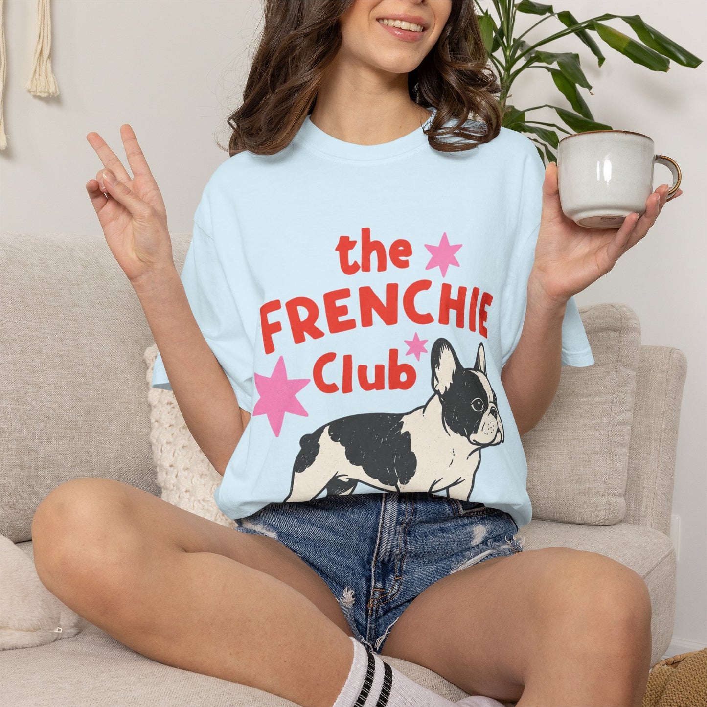 Frenchie Club Shirt, French Bulldog Graphic Tee, Short But Make It Cool Shirt, Cute Frenchie T-Shirt, Retro Dog Lover Gift, French Bulldog Lover Tee, Trendy Frenchie Shirt