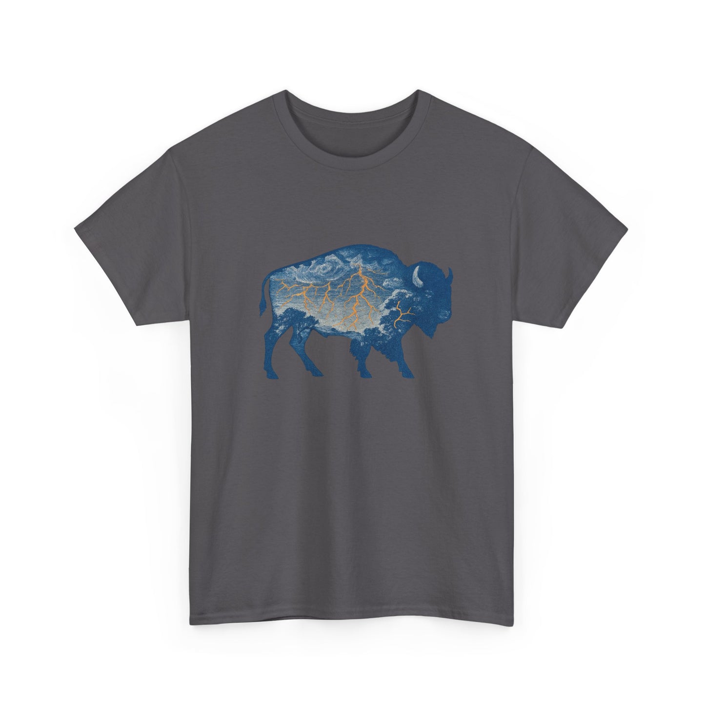 Thunder Bison Lightning T-Shirt | Oklahoma City Basketball Inspired Tee | OKC Game Day Shirt