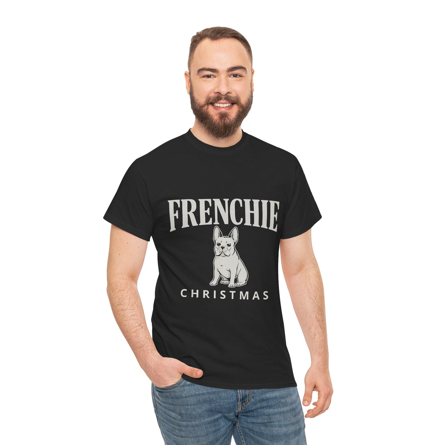 Frenchie Christmas Shirt – Cute French Bulldog Holiday Tee, Vintage Frenchie Christmas Gift, Dog Lover Xmas Graphic Tee, French Bulldog Christmas Apparel