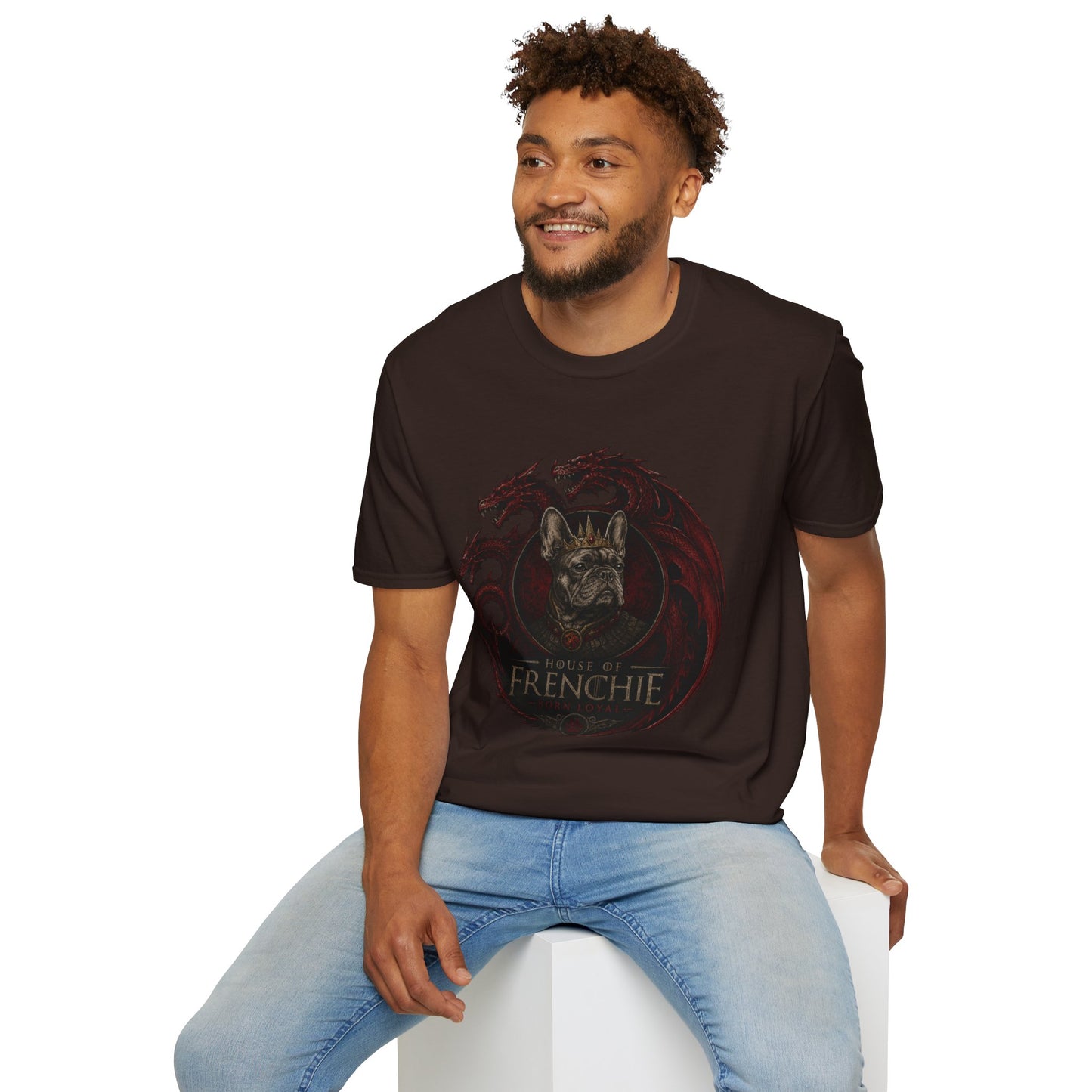 Frenchie Dragon T-Shirt — Gothic French Bulldog Illustration Tee