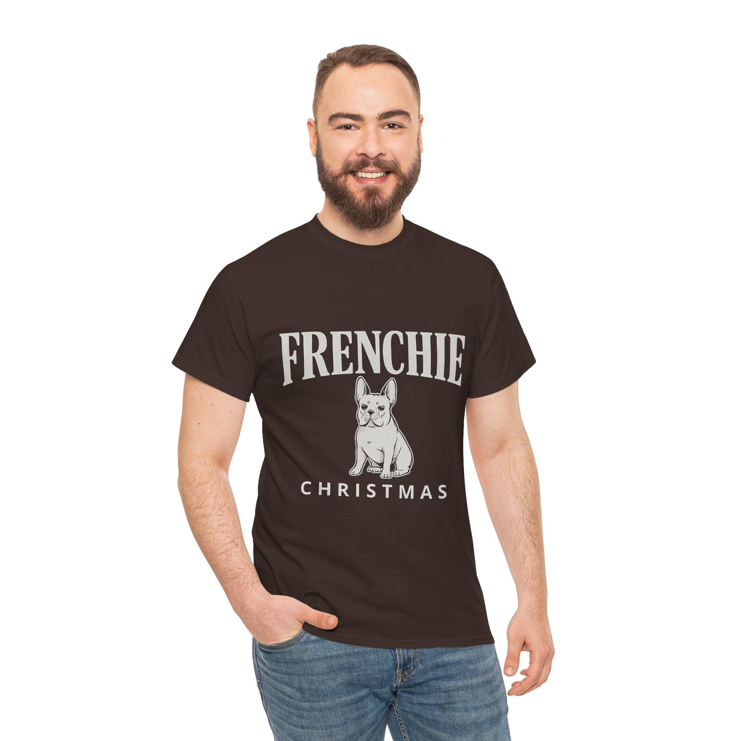 Frenchie Christmas Shirt – Cute French Bulldog Holiday Tee, Vintage Frenchie Christmas Gift, Dog Lover Xmas Graphic Tee, French Bulldog Christmas Apparel