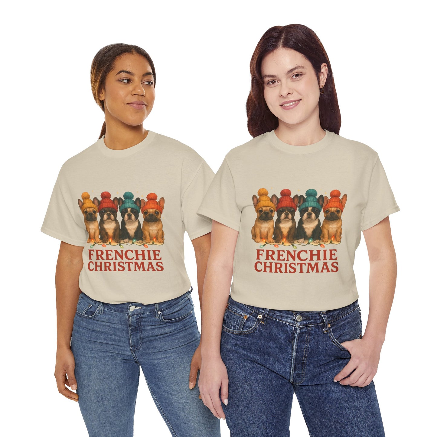 Frenchie Christmas Shirt | Cute French Bulldog Holiday Tee | Frenchie Dog Lovers Xmas Gift | Cozy Winter Pup T-Shirt