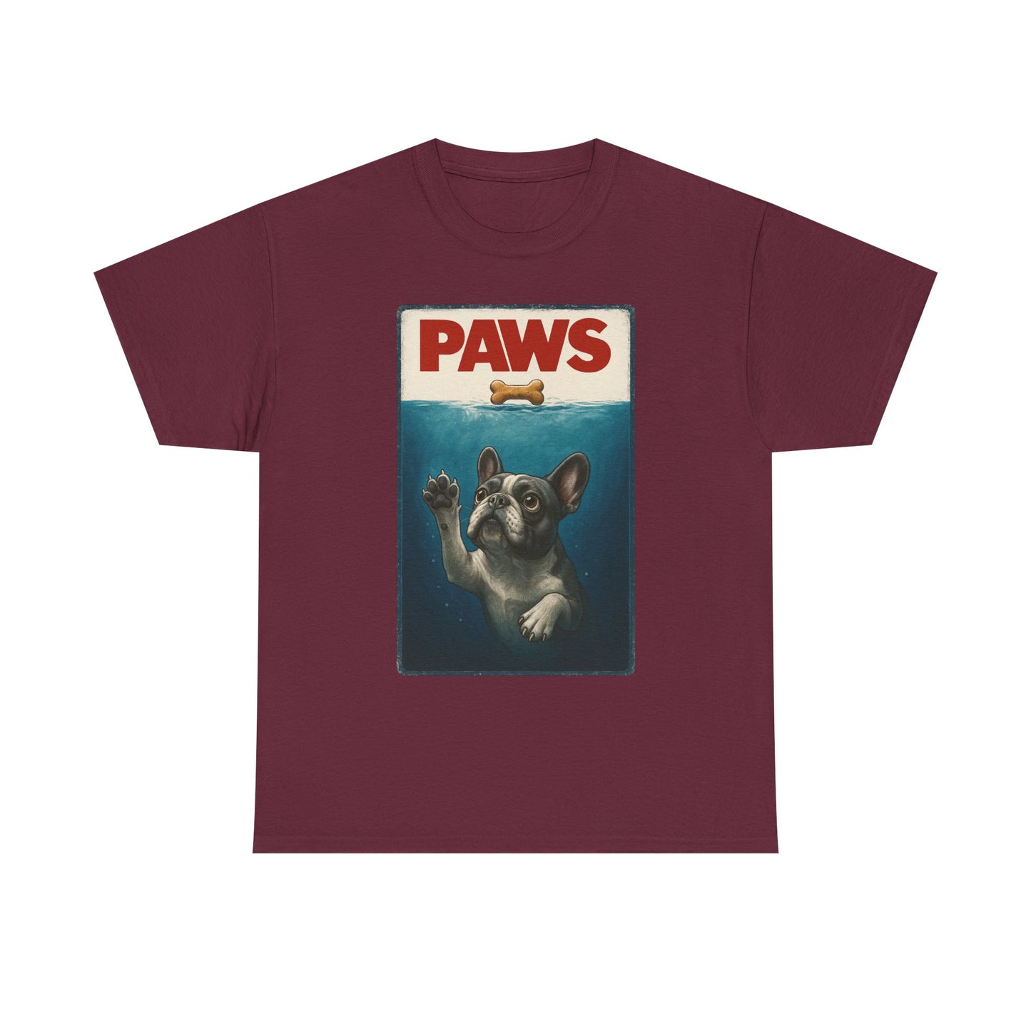 PAWS Frenchie Shirt | Funny French Bulldog Parody Tee | Dog Lover Novelty T-Shirt | Cute Frenchie Graphic | Unique Gift for Frenchie Owners