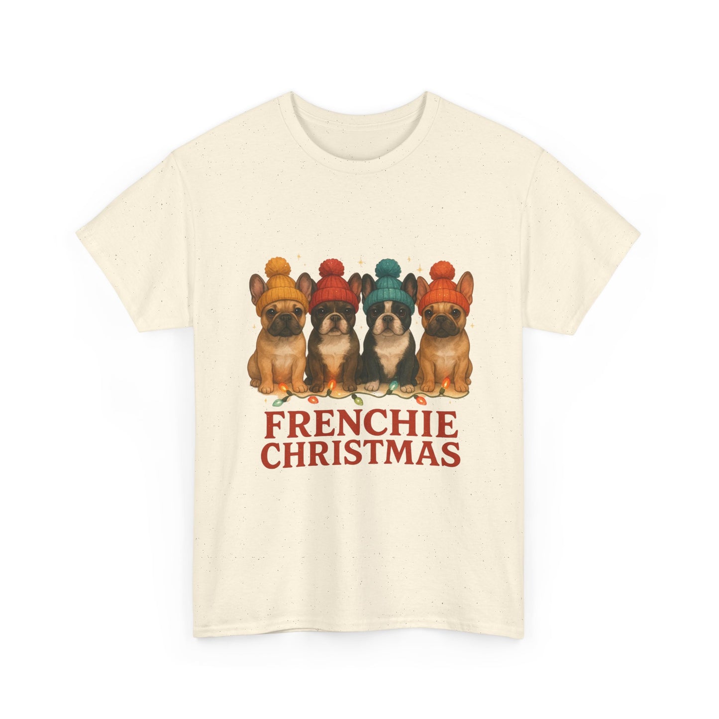 Frenchie Christmas Shirt | Cute French Bulldog Holiday Tee | Frenchie Dog Lovers Xmas Gift | Cozy Winter Pup T-Shirt