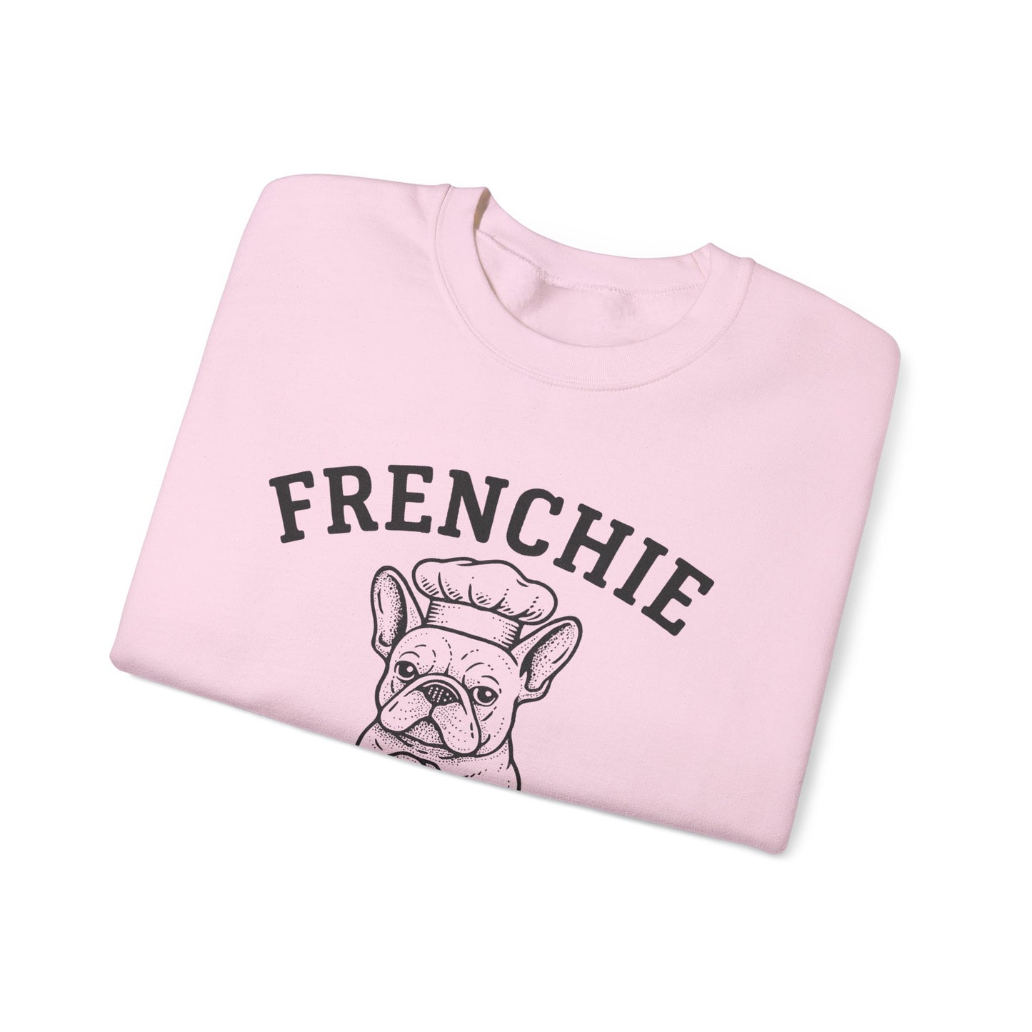 Frenchie Bakery Sweatshirt – Cozy French Bulldog Chef Crewneck, Funny Dog Lover Gift, Vintage Bakery-Inspired Frenchie Sweater