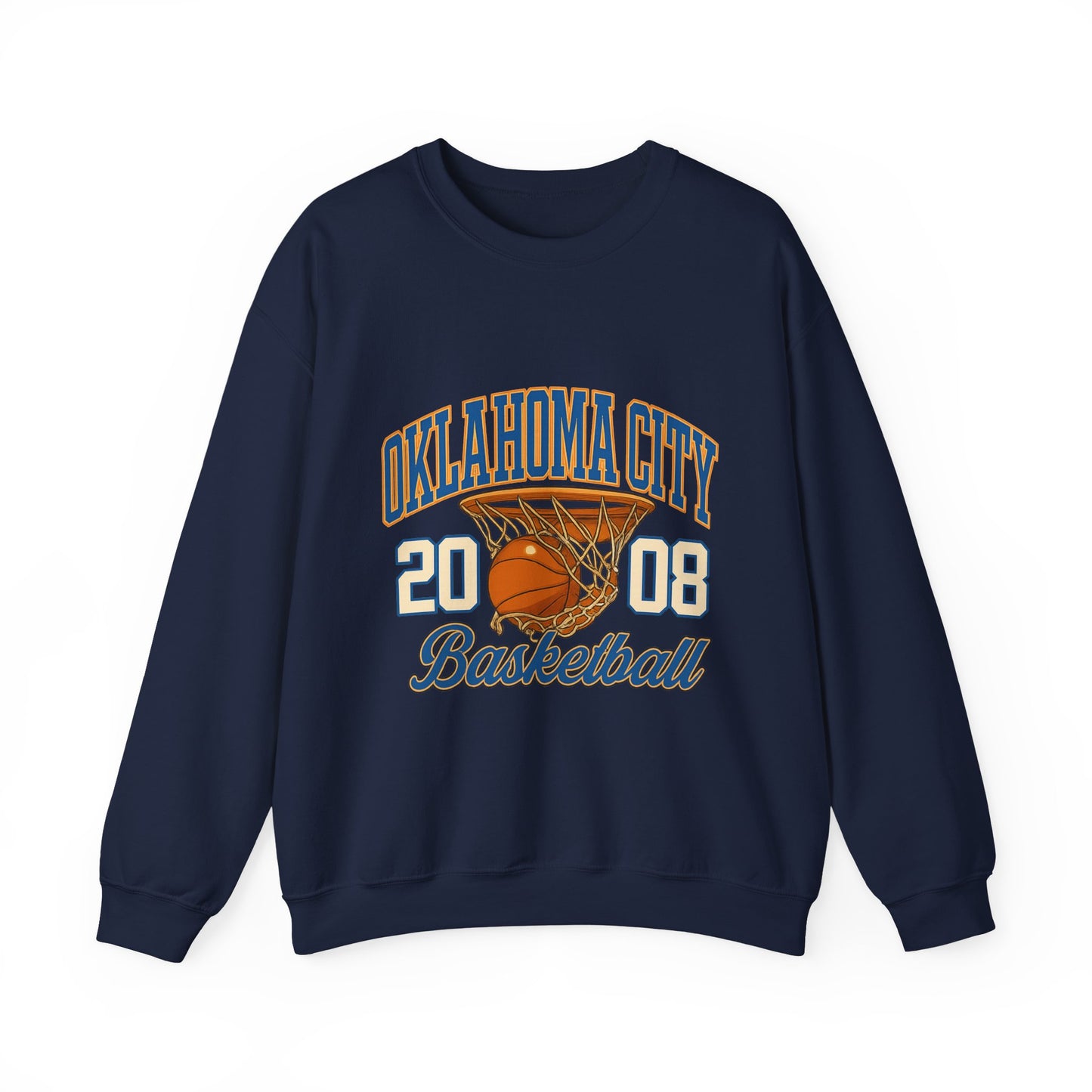 Oklahoma City Basketball Sweatshirt, Unisex Crewneck, Sports Fan Gift, Casual Wear, Basketball Apparel, Team Pride