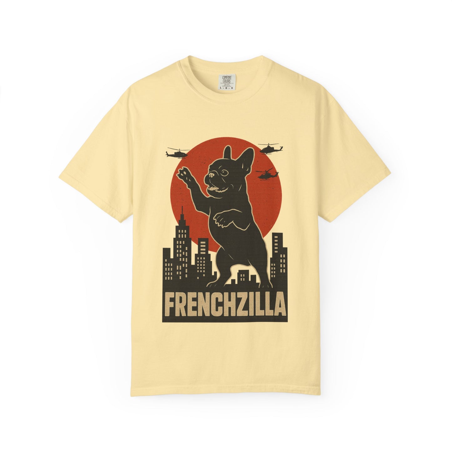 French Bulldogzilla T-shirt | Retro Japanese Frenchie Tee | Funny Inspired Dog Lover Gift | Unisex t-shirt