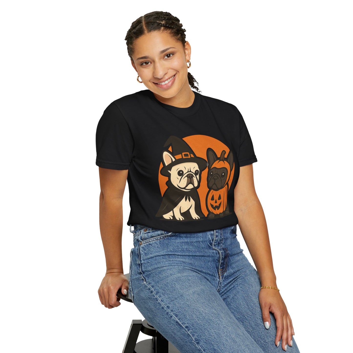 French Bulldog Halloween T-Shirt | Cute Spooky Frenchie Tee | Funny Dog Lover Shir