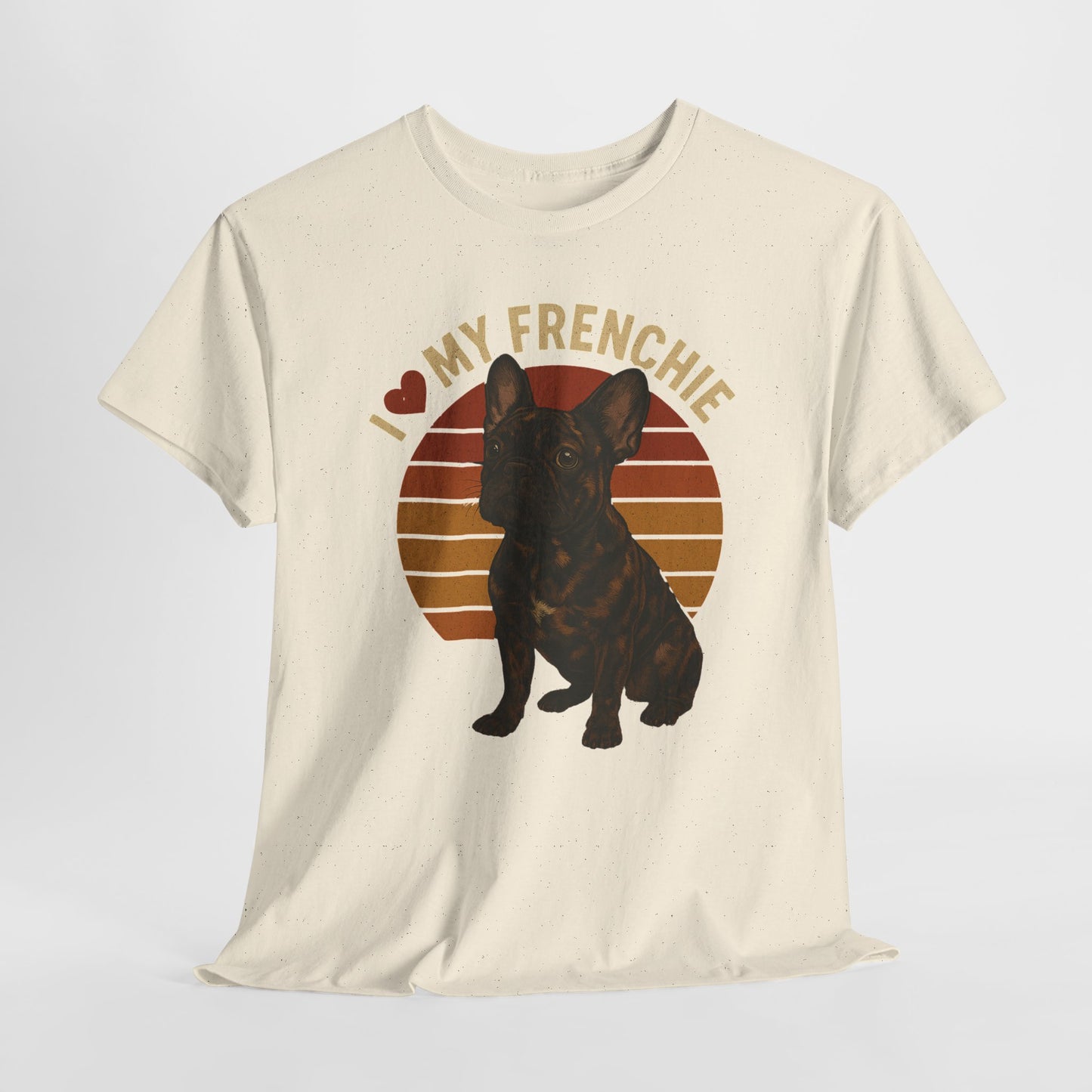 I Love My Frenchie T-Shirt | Merle French Bulldog Retro Tee | Vintage Dog Lover Shirt | Frenchie Mom & Dad Gift