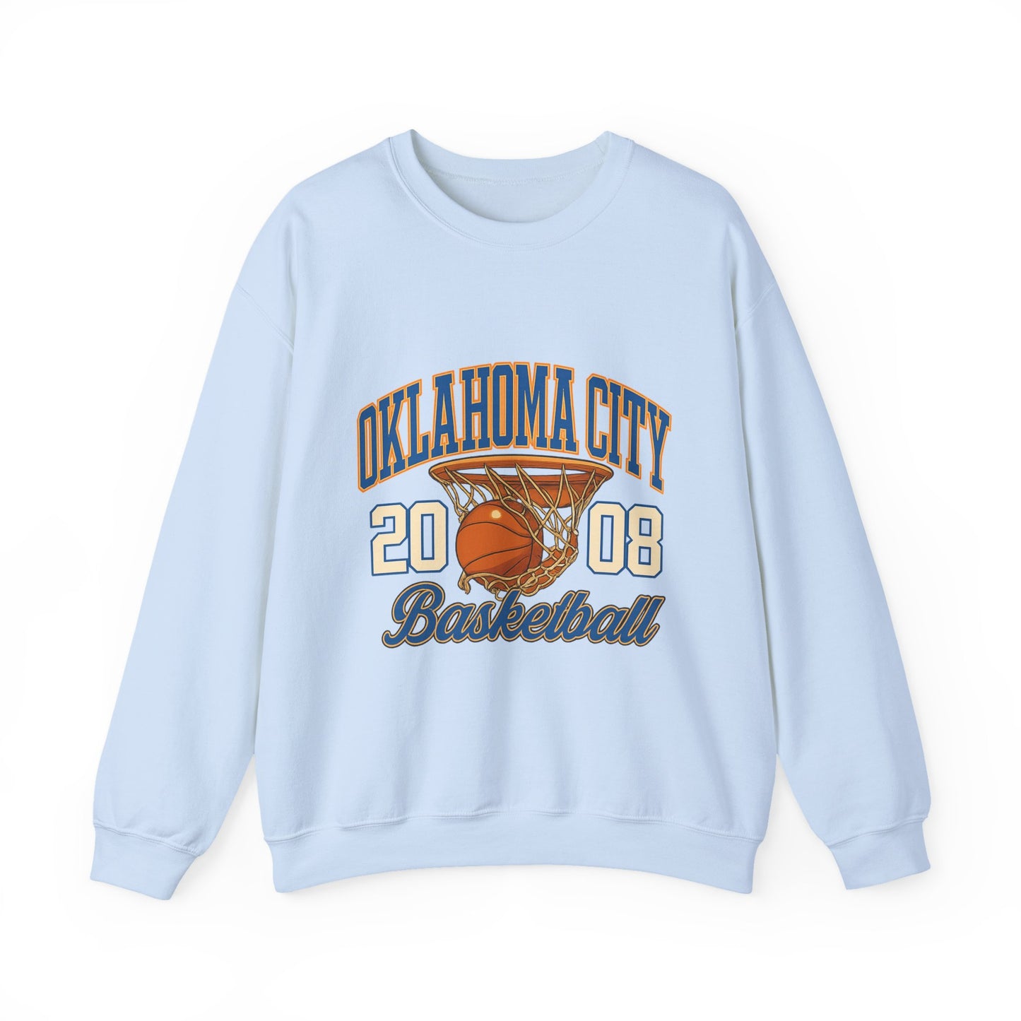 Oklahoma City Basketball Sweatshirt, Unisex Crewneck, Sports Fan Gift, Casual Wear, Basketball Apparel, Team Pride