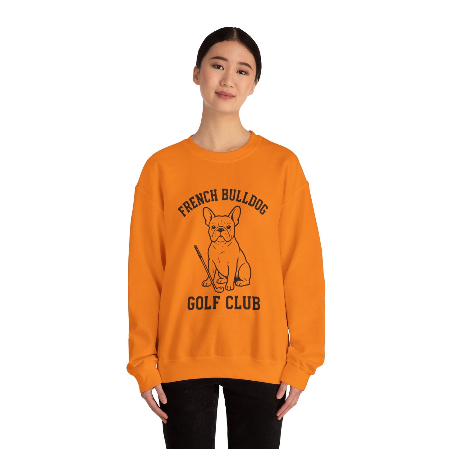 French Bulldog Golf Club Sweatshirt | Frenchie Golf Crewneck | Cute Dog Golfer Sweater | Frenchie Lover Gift | Golf Dog Apparel | Pet Lover Pullover