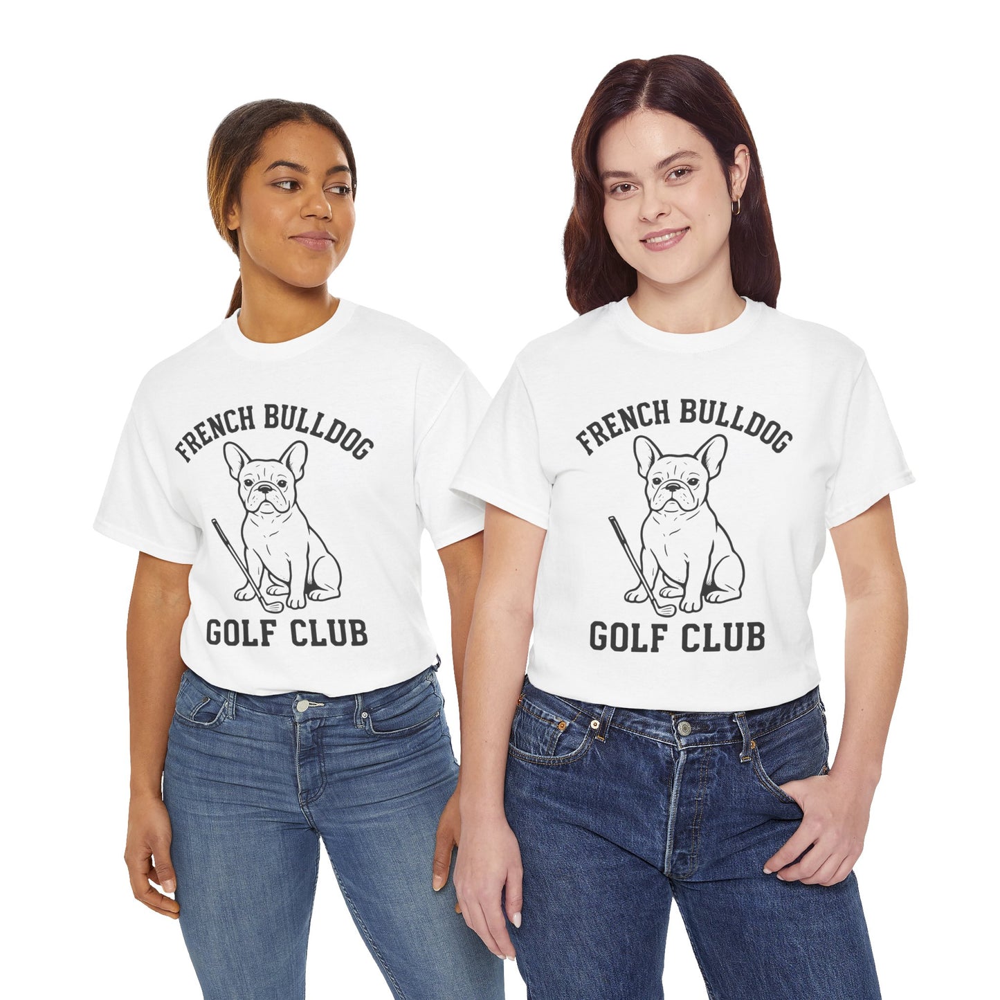 French Bulldog Golf Club Shirt | Frenchie Golf Tee | Frenchie Lover Gift | Dog Dad Golf Shirt | Dog Mom Golf Apparel | Retro Line Art Bulldog Tee