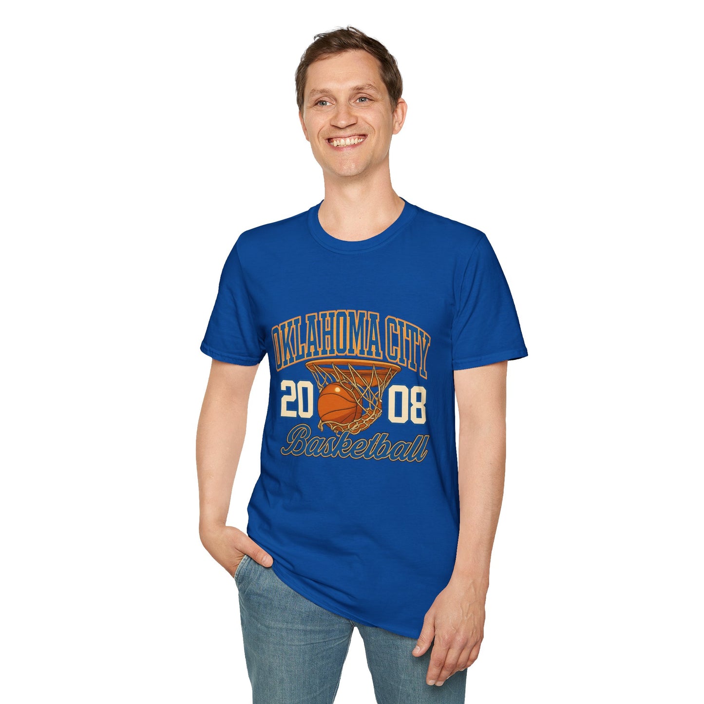 Oklahoma City Basketball T-Shirt | 2008 Retro Sports Tee | OKC Fan Shirt | Vintage Style Basketball Graphic | Local Pride Gift | Game Day Tee