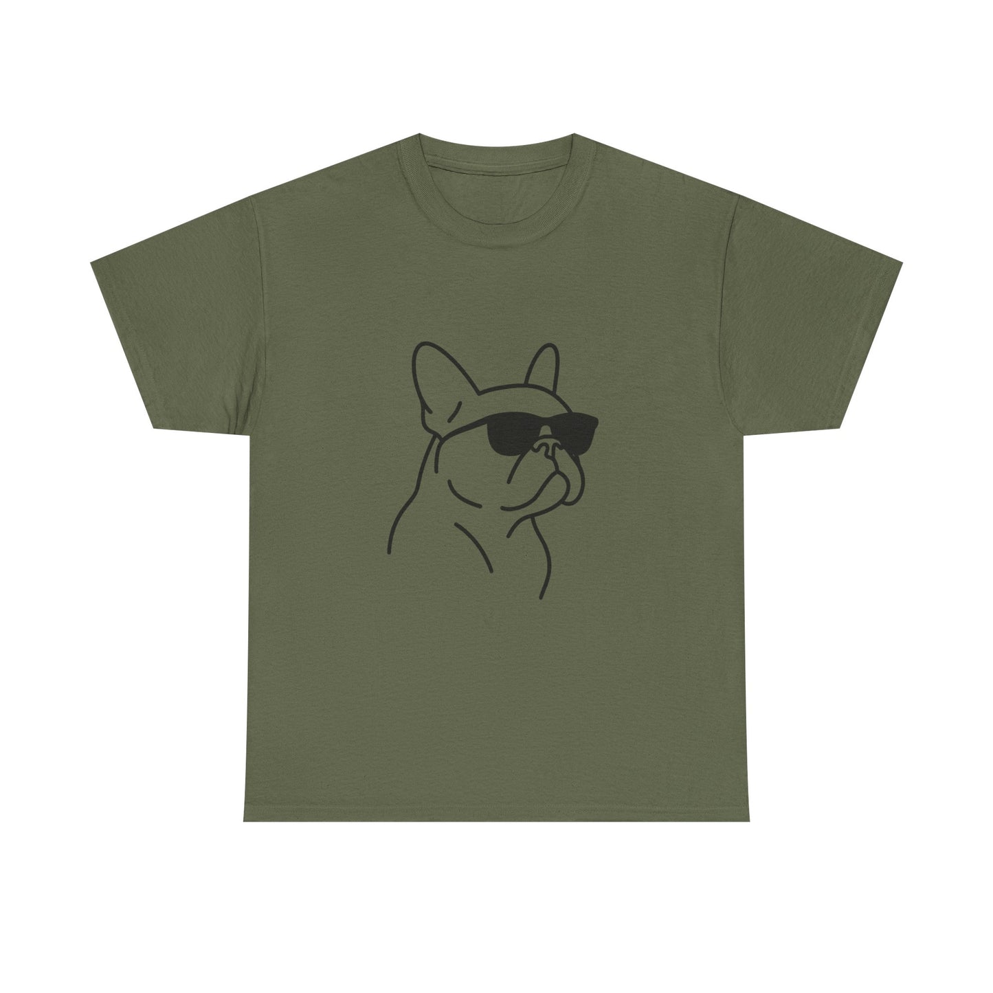 Cool Frenchie Line Art T-Shirt | Minimalist French Bulldog Tee | Dog Lover Gift | Frenchie Mom Shirt | Cute Pet Outline Graphic Tee