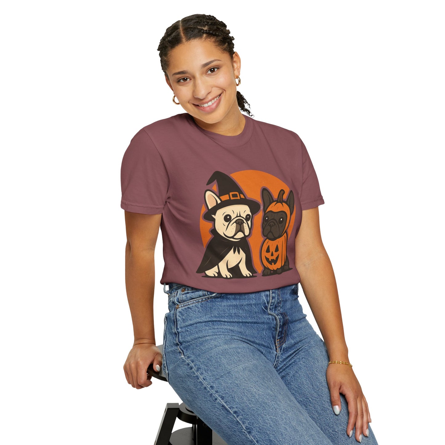French Bulldog Halloween T-Shirt | Cute Spooky Frenchie Tee | Funny Dog Lover Shir