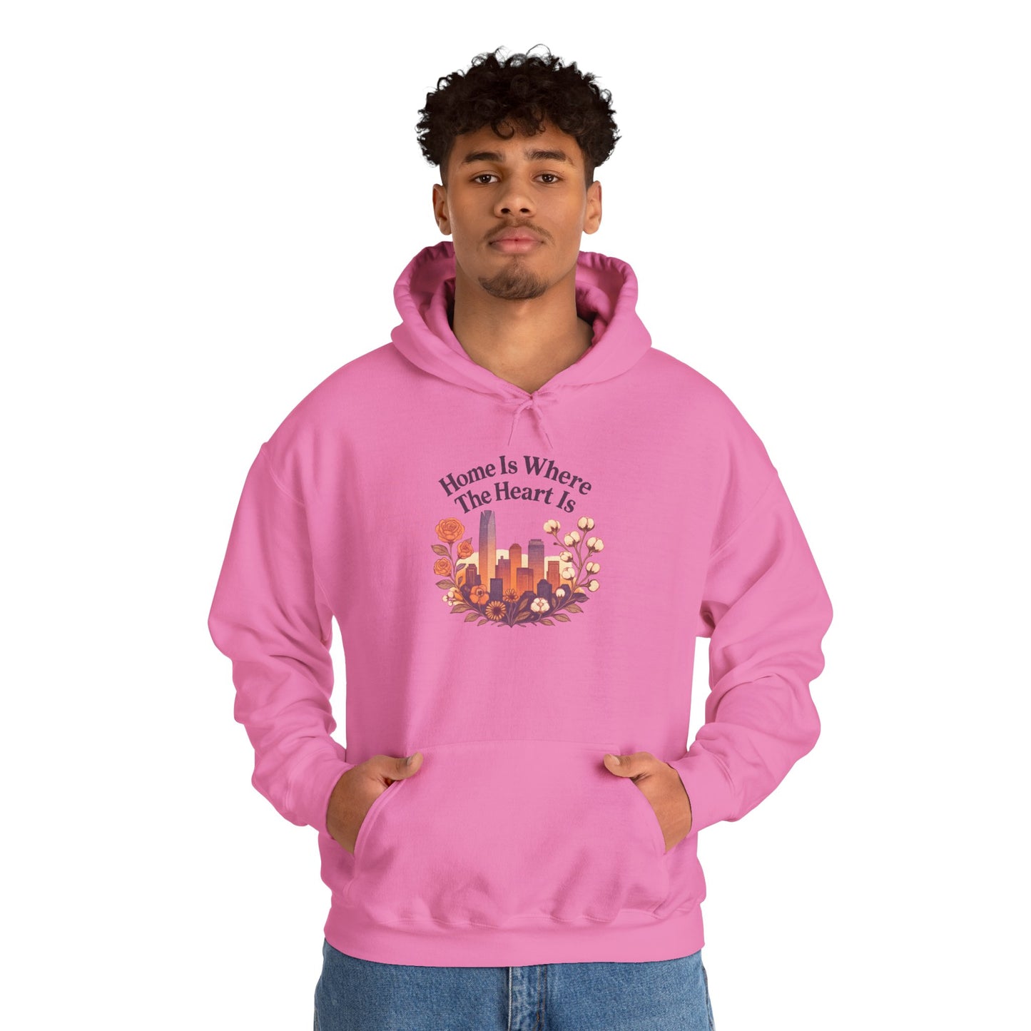 Home Is Where the Heart Is Oklahoma City Hoodie | Oklahoma Pride Gift | OKC Home Hoodie