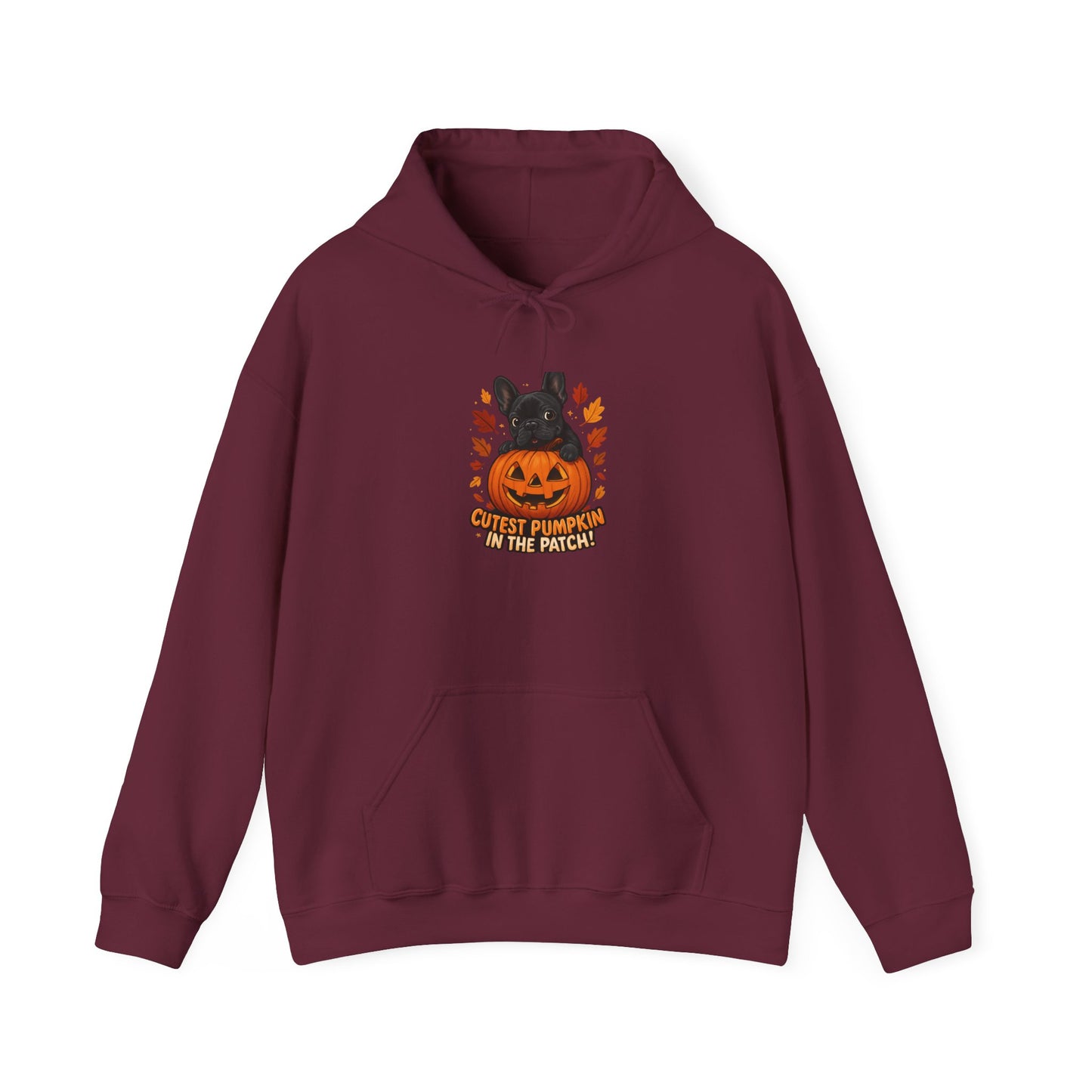 Cutest Pumpkin in the Patch Hoodie | Frenchie Fall Sweatshirt | Halloween Dog Lover Gift | Cozy French Bulldog Pumpkin Patch Hoodie