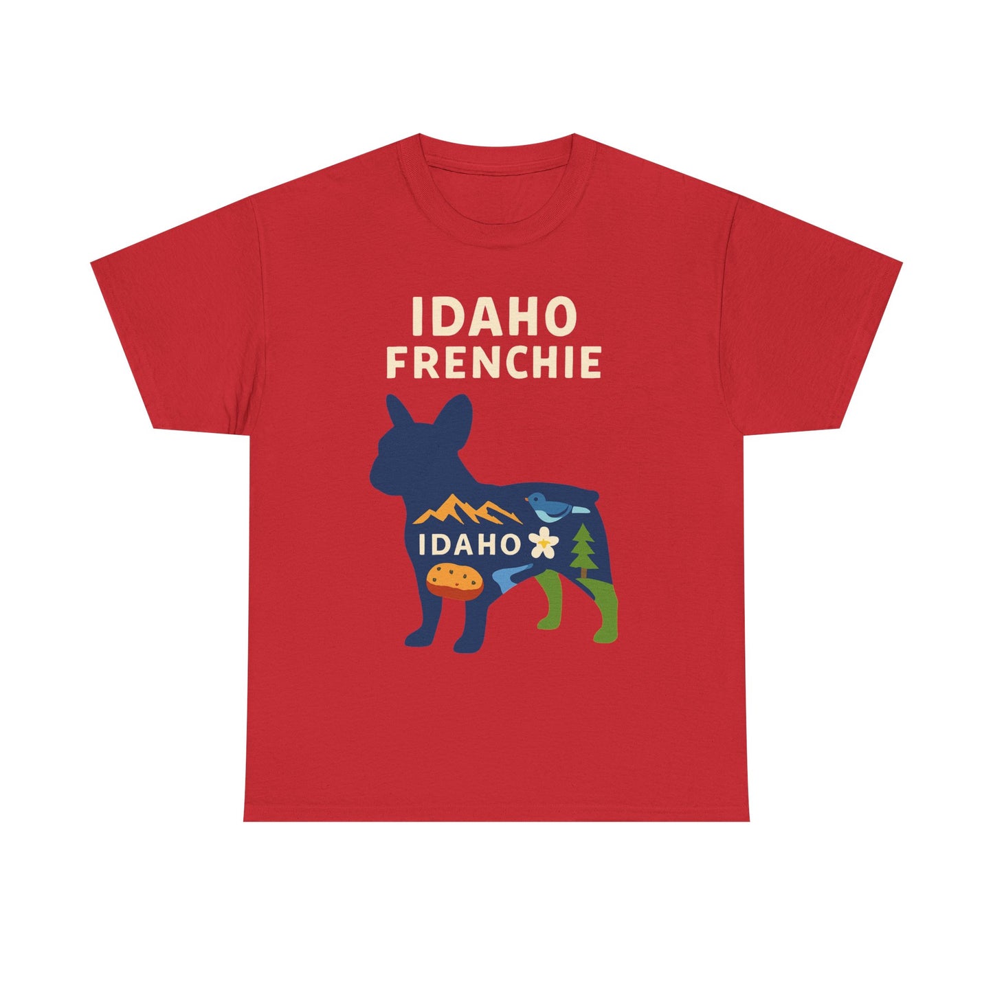 Idaho Frenchie T-Shirt | Idaho Dog Lover Tee | French Bulldog State Shirt | Idaho Gift for Frenchie Owners | Cute Frenchie Graphic Tee