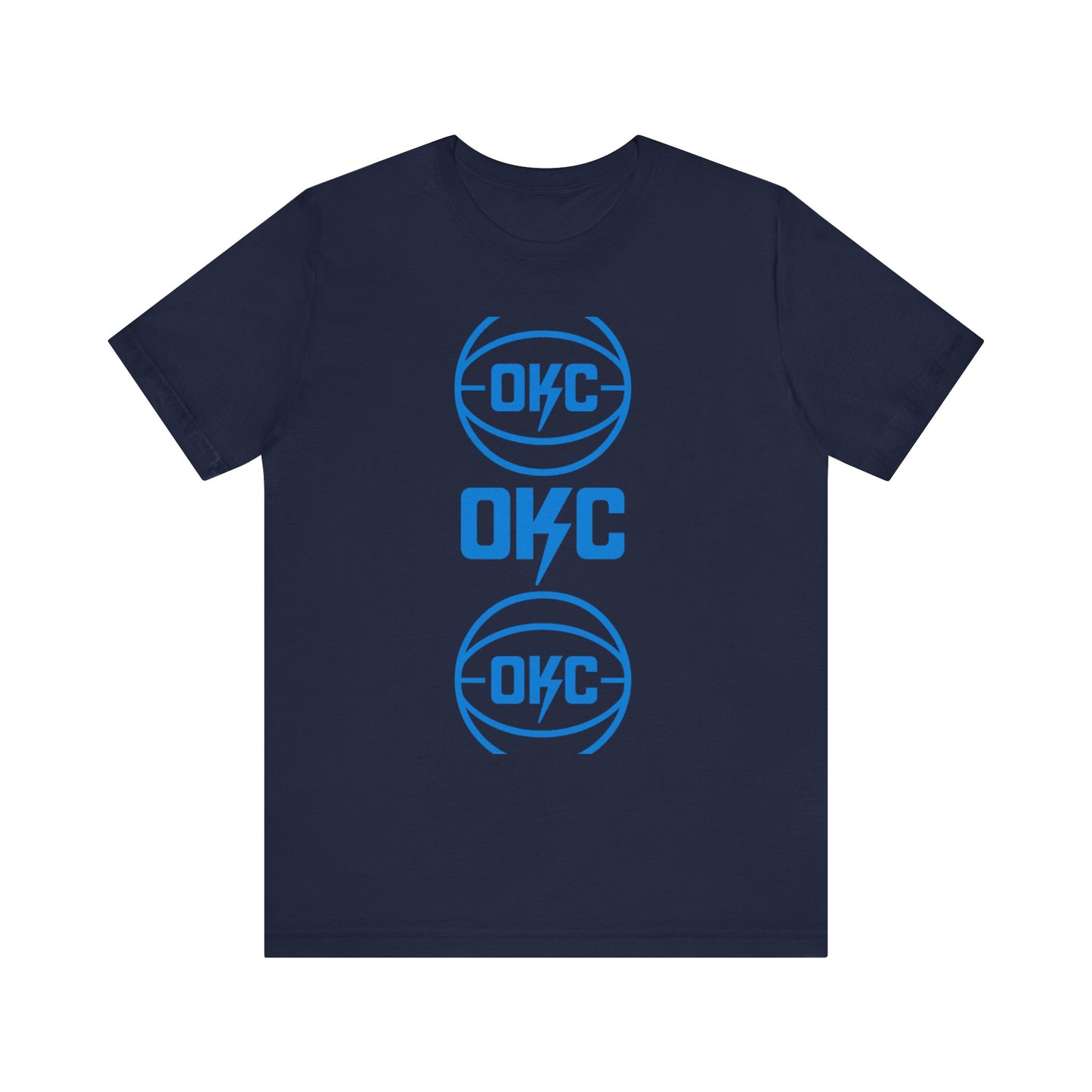 OKC Basketball T-Shirt | Oklahoma Basketball Inspired Tee | Retro Thunder Fan Shirt | Orange and Blue Game Day Graphic Tee