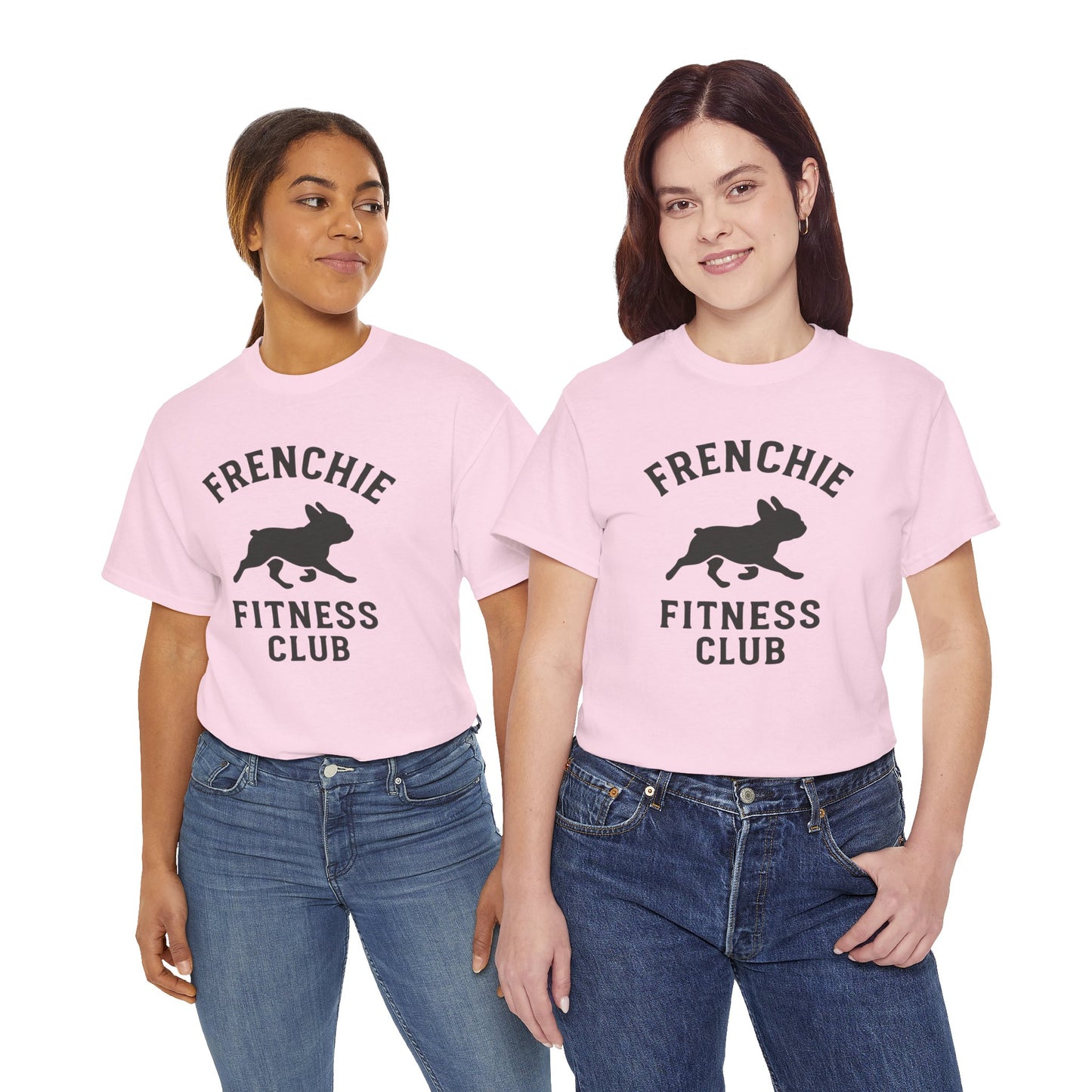 Frenchie Fitness Club T-Shirt | Funny French Bulldog Gym Tee | Dog Lover Workout Shirt | Frenchie Mom Gift | Cute Fitness Dog Graphic Tee