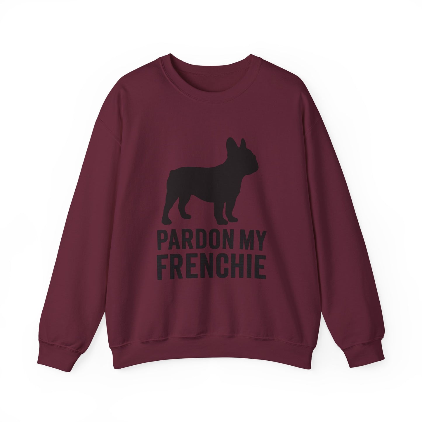 Pardon My Frenchie Pullover | Retro French Bulldog Sweatshirt | Funny Dog Lover Crewneck | Vintage Graphic Frenchie Sweater for Her or Him