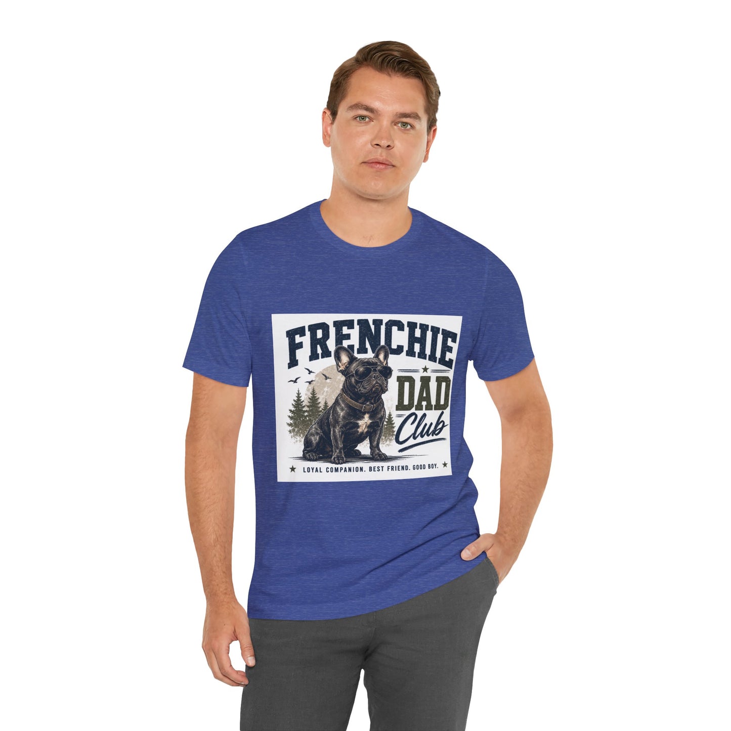 Frenchie Dad Club Shirt, French Bulldog Dad Tee, Dog Dad Gift, French Bulldog Shirt for Men, Father’s Day Frenchie T-Shirt, Dog Lover Graphic Tee