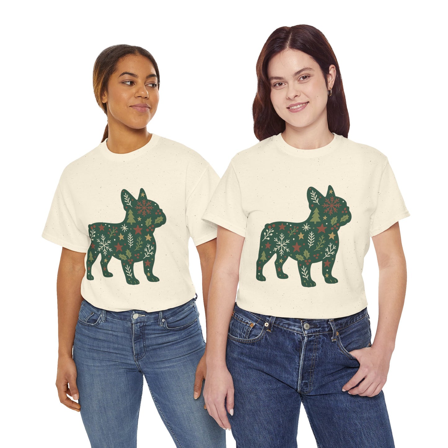 Christmas Frenchie Sweatshirt | Holiday French Bulldog Silhouette | Festive Dog Lover Gift | Cute Winter Frenchie Apparel