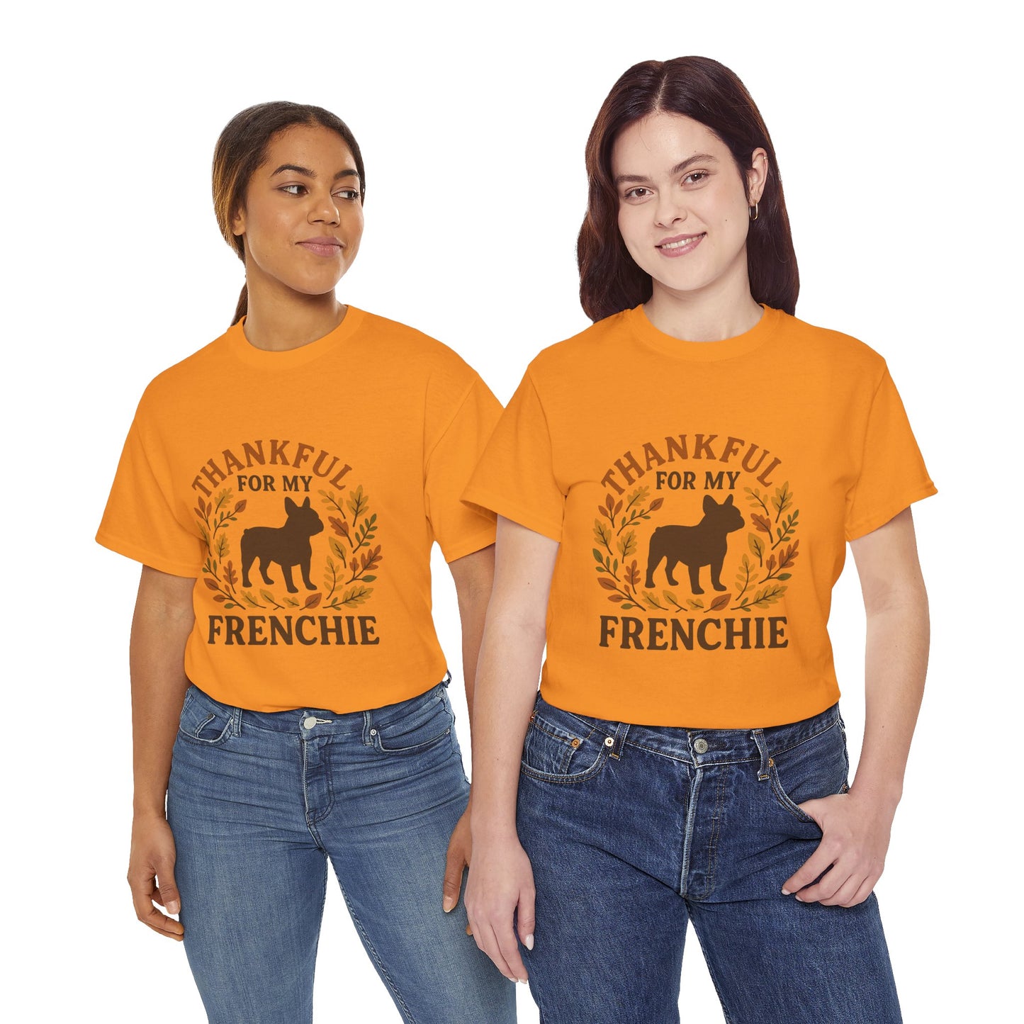 Thankful for My Frenchie Shirt – Fall French Bulldog T-Shirt, Thanksgiving Dog Lover Tee, Autumn Frenchie Gift for Pet Moms & Dads
