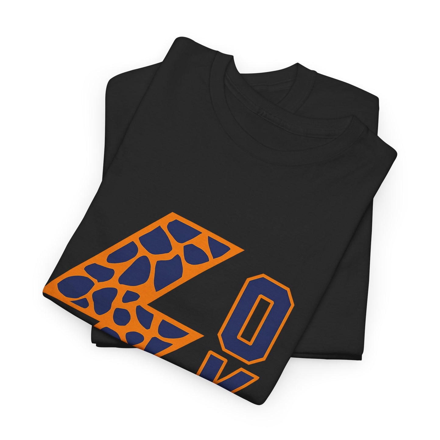 OKC Leopard Lightning Bolt T-Shirt | Oklahoma City Basketball | Blue & Orange Game Day Tee