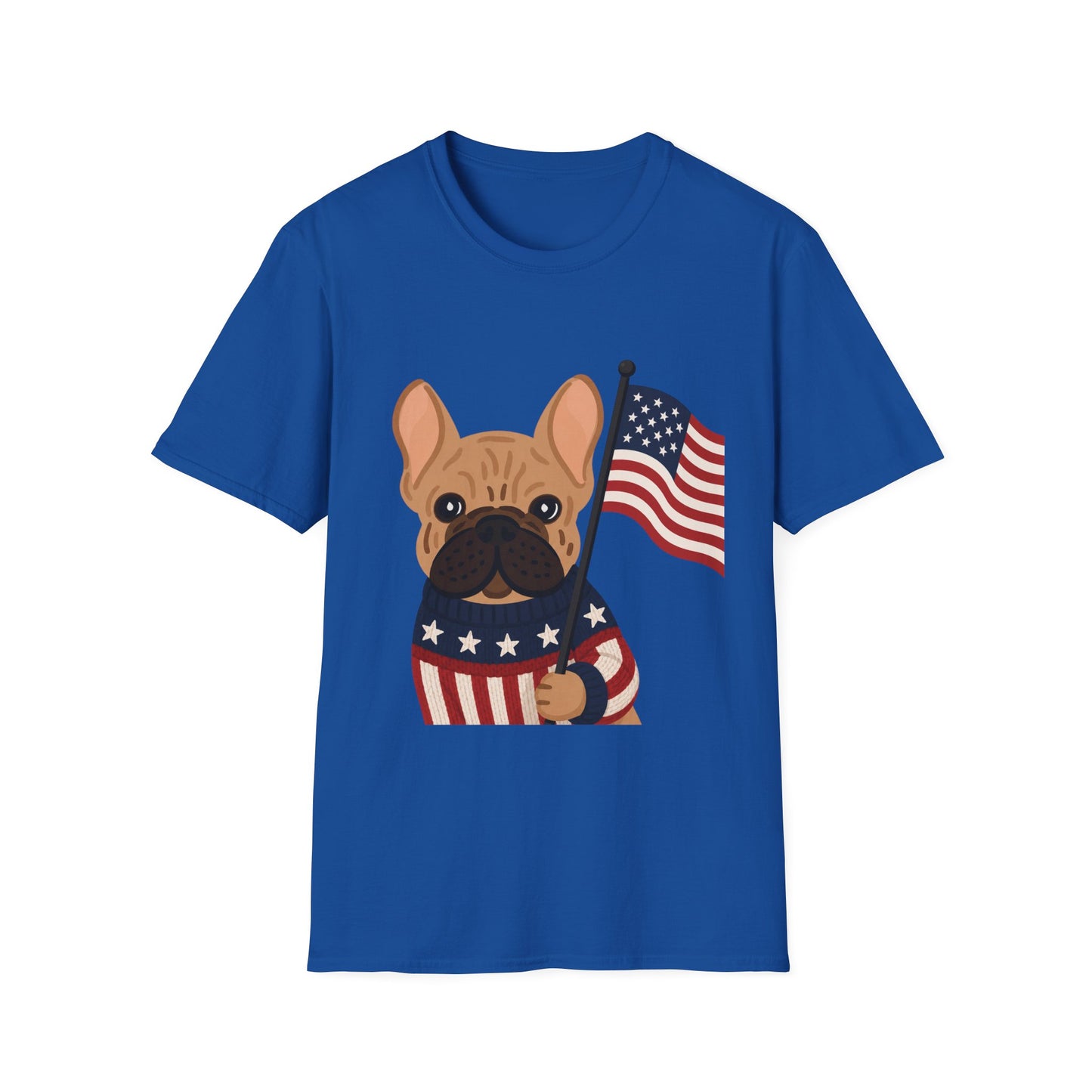 Patriotic French Bulldog Shirt, American Flag Frenchie Tee, 4th of July Dog Shirt, USA French Bulldog Shirt, Independence Day Frenchie, Dog Lover Gift, Patriotic Puppy Tee