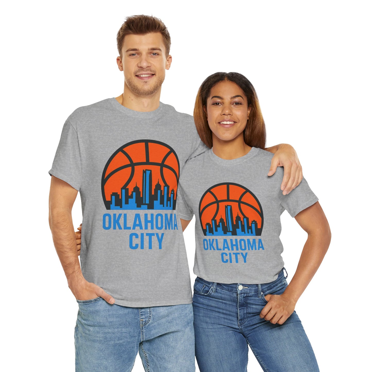 Oklahoma City Basketball Skyline T-Shirt