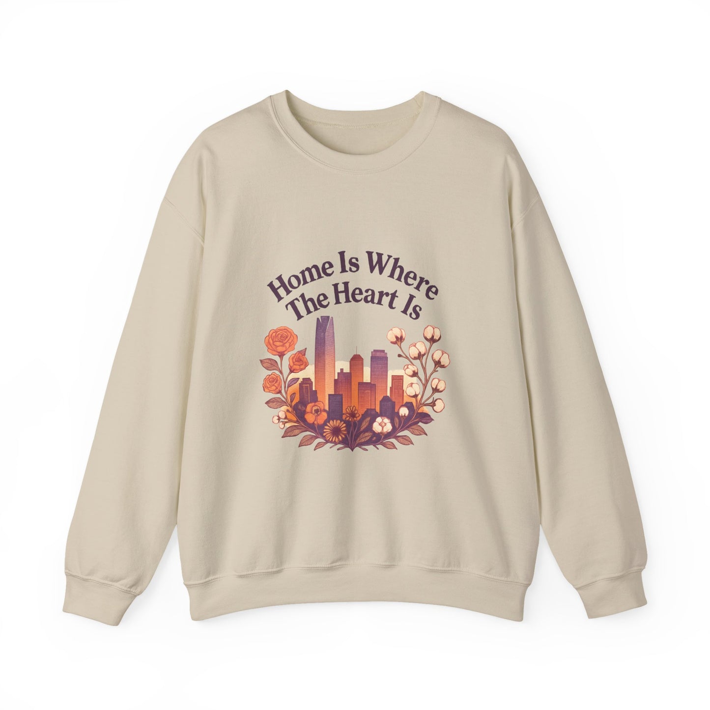 Home Is Where the Heart Is Oklahoma City Sweatshirt| OKC Pride Shirt | Oklahoma Love Sweatshirt