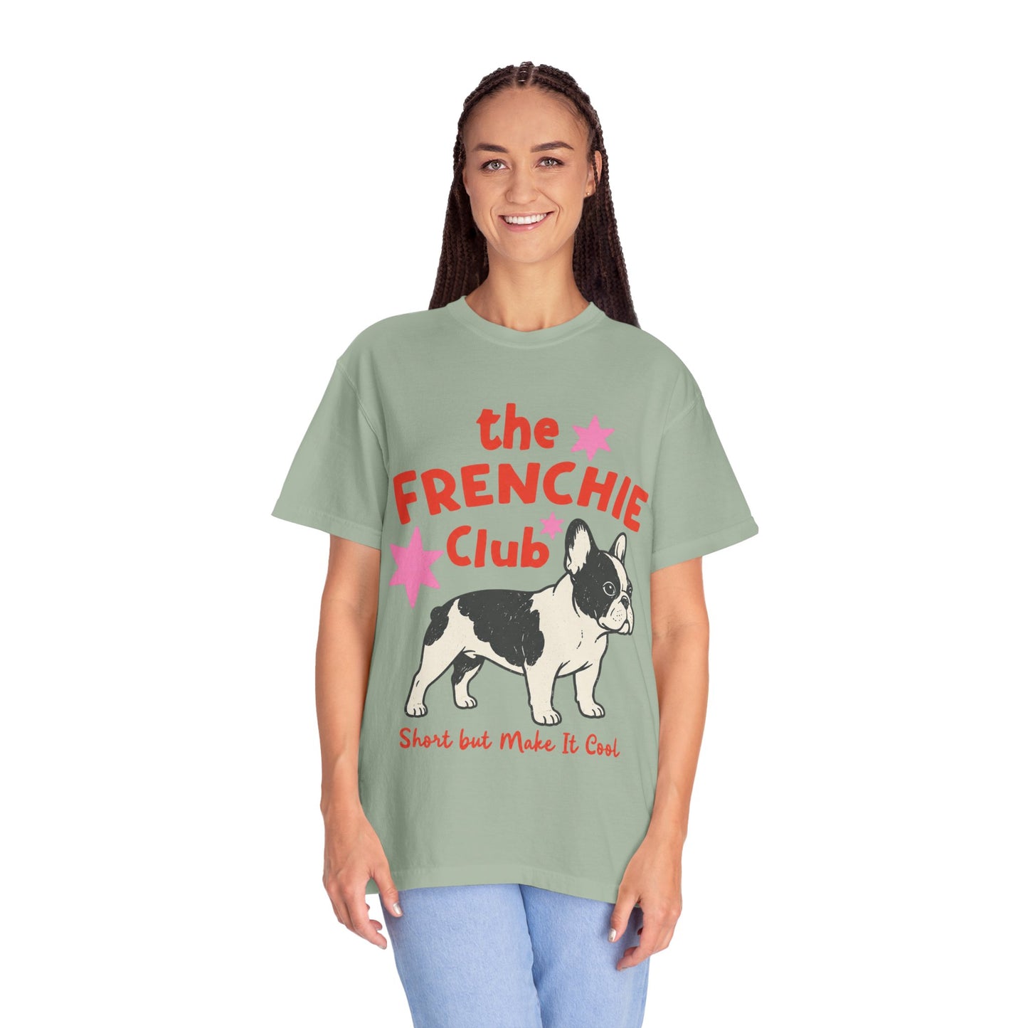 Frenchie Club Shirt, French Bulldog Graphic Tee, Short But Make It Cool Shirt, Cute Frenchie T-Shirt, Retro Dog Lover Gift, French Bulldog Lover Tee, Trendy Frenchie Shirt