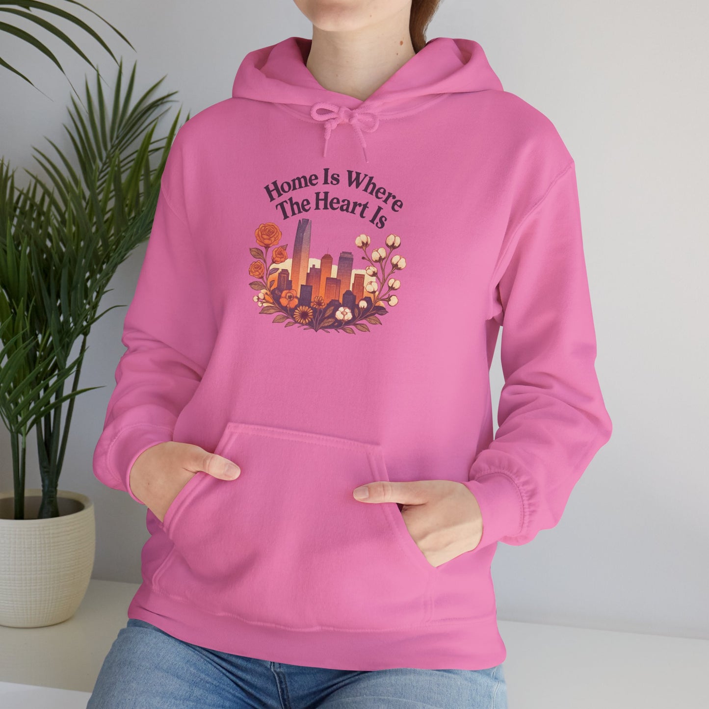 Home Is Where the Heart Is Oklahoma City Hoodie | Oklahoma Pride Gift | OKC Home Hoodie