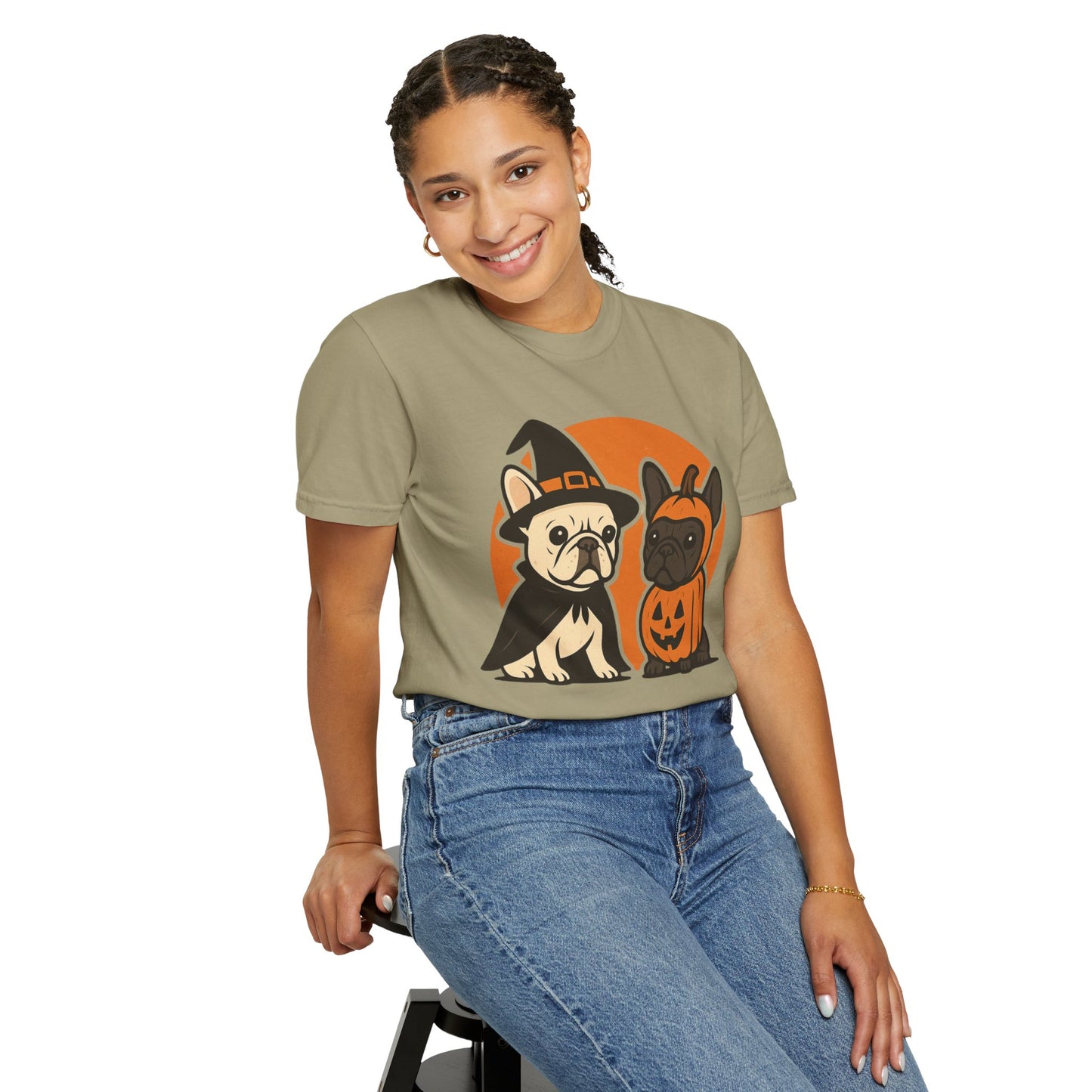 French Bulldog Halloween T-Shirt | Cute Spooky Frenchie Tee | Funny Dog Lover Shir