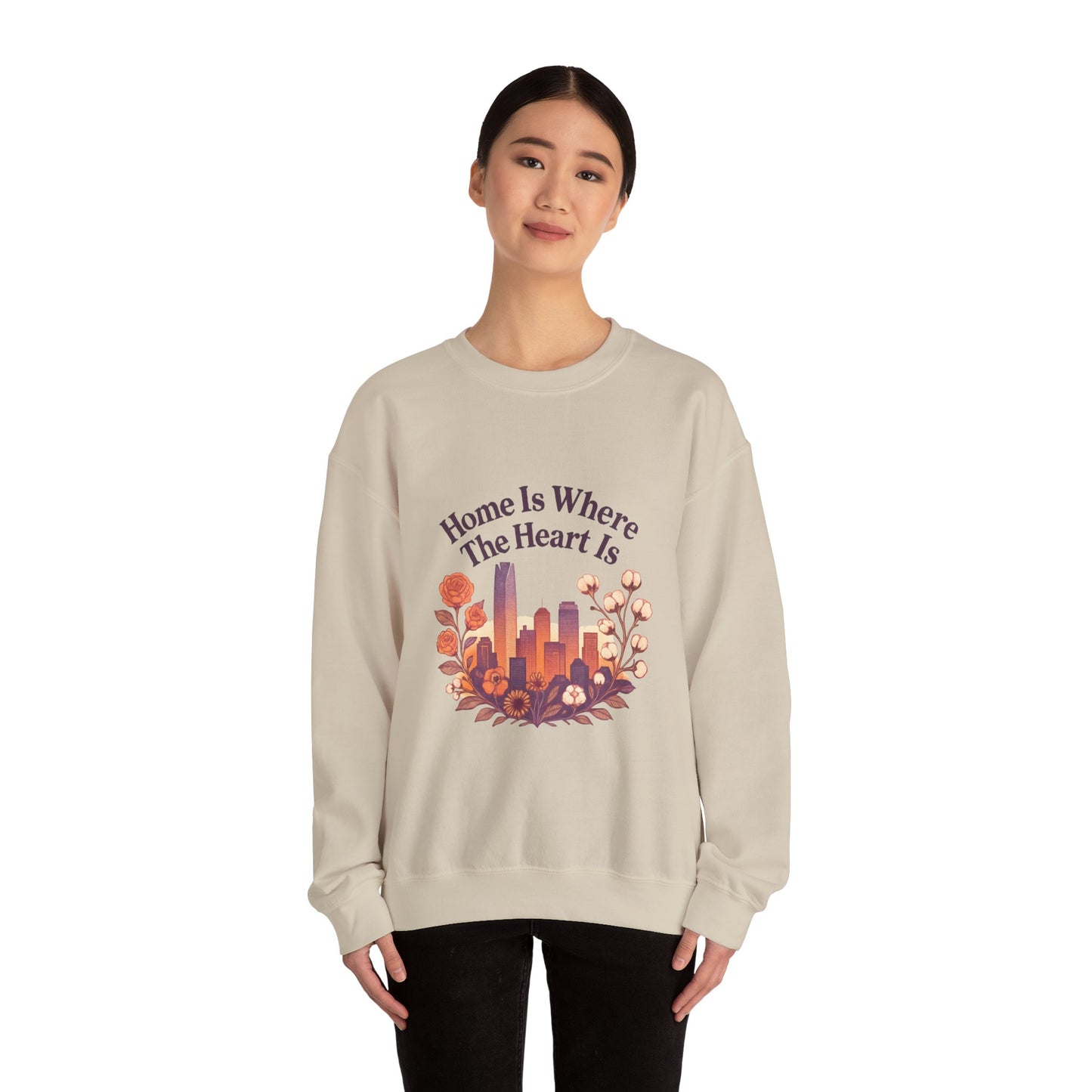 Home Is Where the Heart Is Oklahoma City Sweatshirt| OKC Pride Shirt | Oklahoma Love Sweatshirt