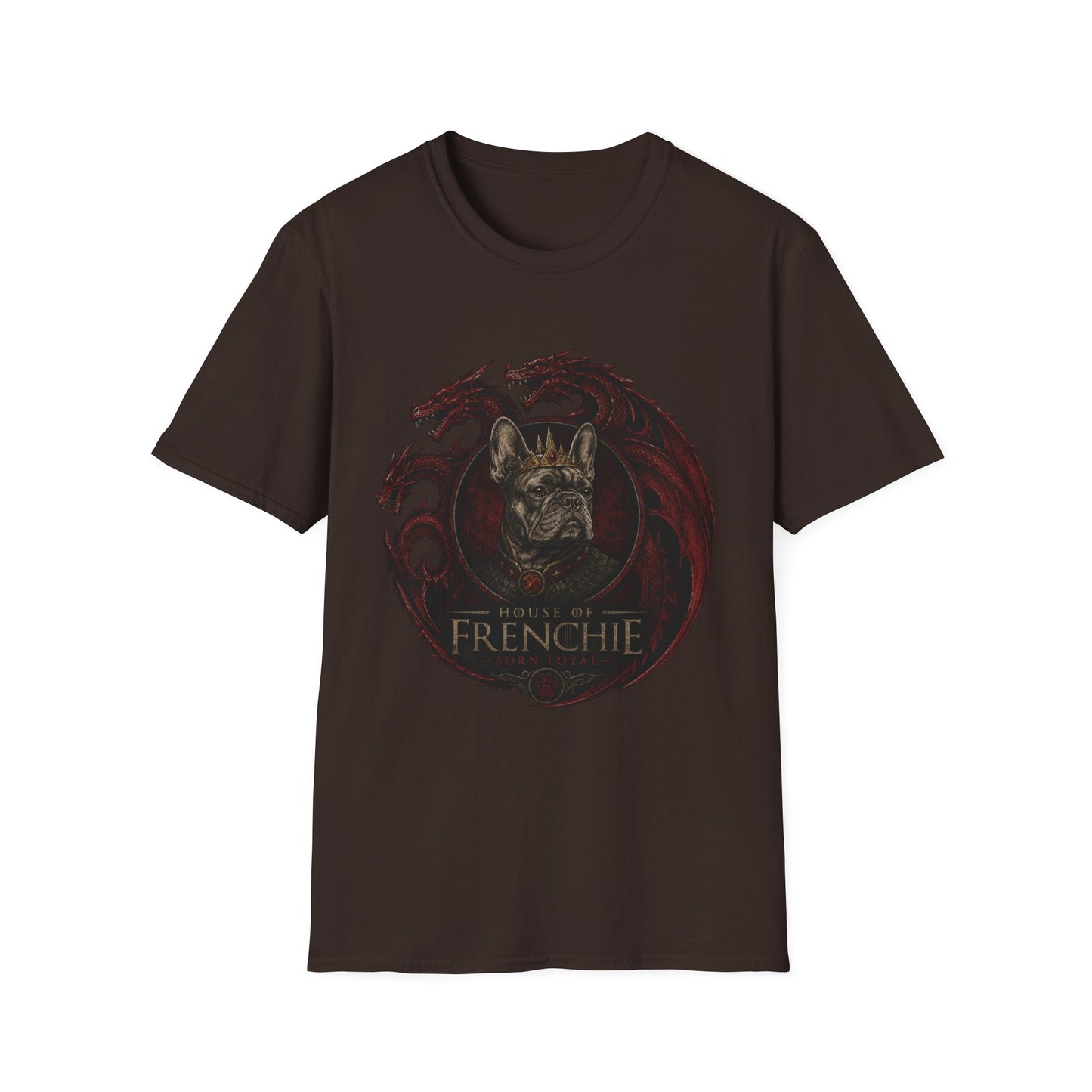 Frenchie Dragon T-Shirt — Gothic French Bulldog Illustration Tee