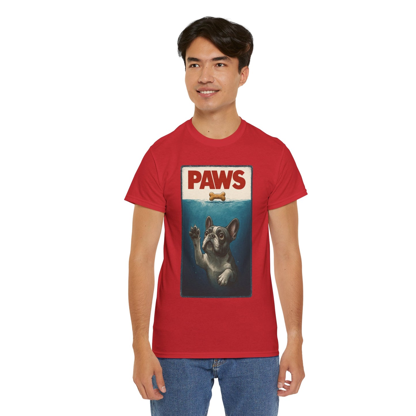 PAWS Frenchie Shirt | Funny French Bulldog Parody Tee | Dog Lover Novelty T-Shirt | Cute Frenchie Graphic | Unique Gift for Frenchie Owners