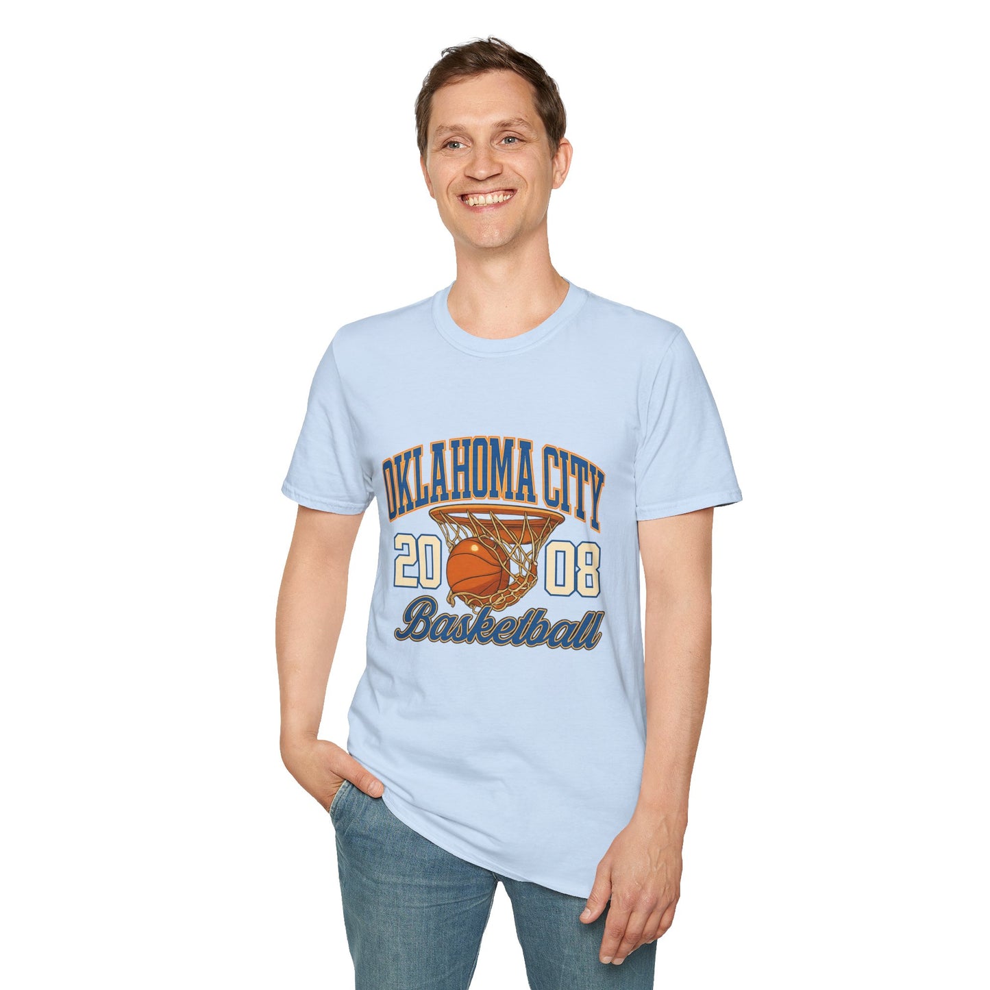 Oklahoma City Basketball T-Shirt | 2008 Retro Sports Tee | OKC Fan Shirt | Vintage Style Basketball Graphic | Local Pride Gift | Game Day Tee